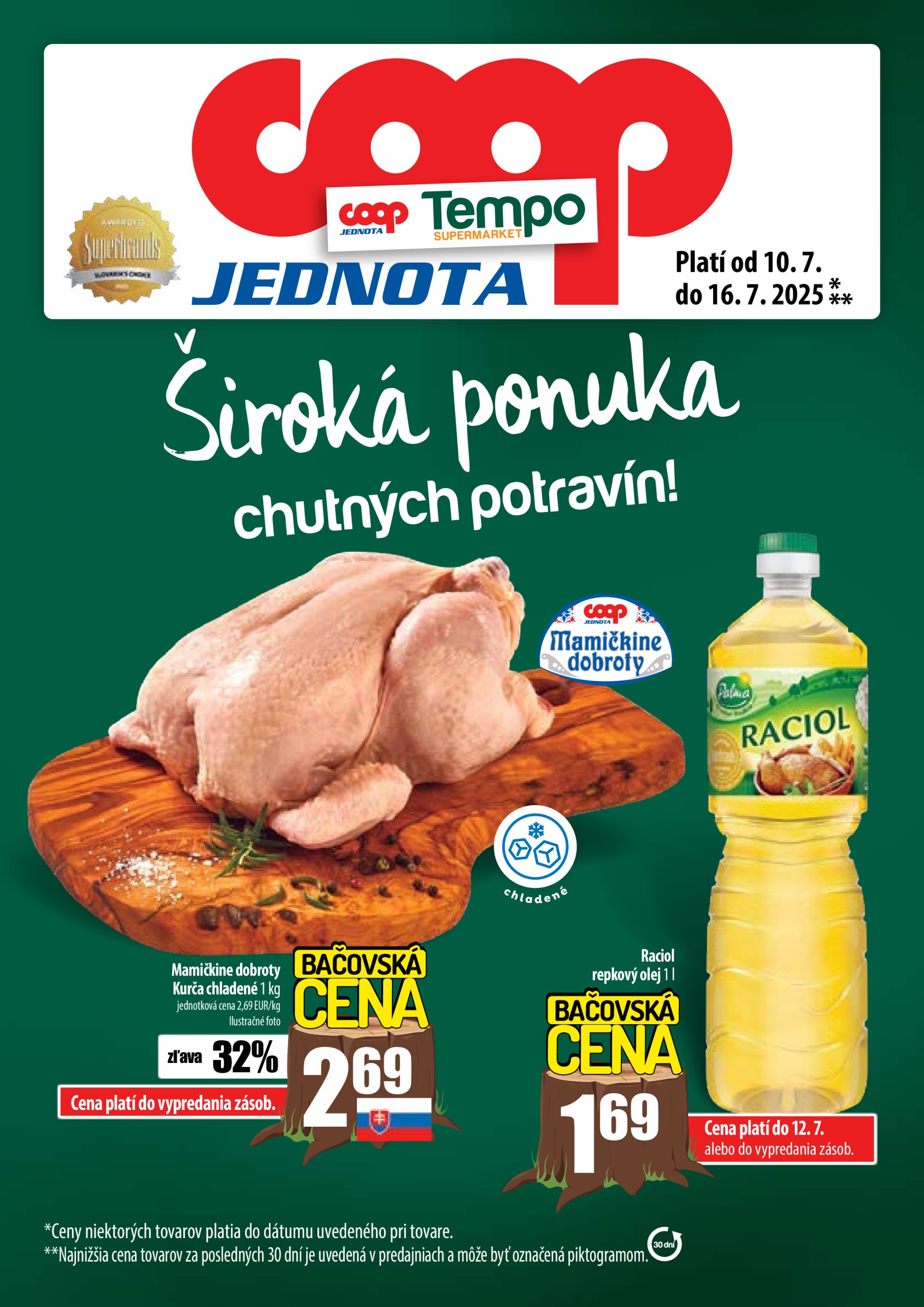 coop-jednota - Leták COOP Jednota - Tempo platný od 10.07. do 16.07.