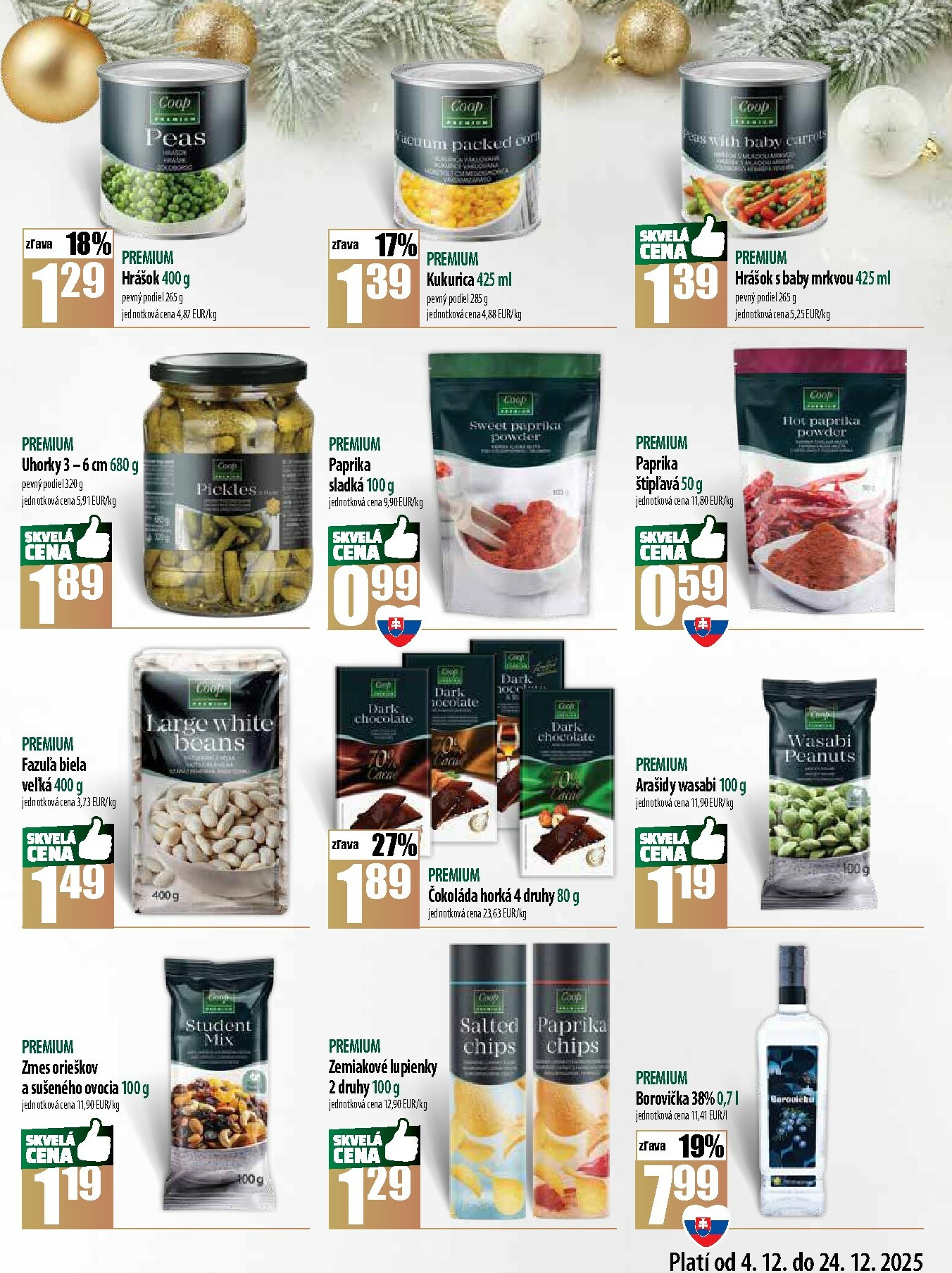 coop-jednota - Leták COOP Jednota - Tempo - Premium platný od 04.12. do 24.12. - page: 3