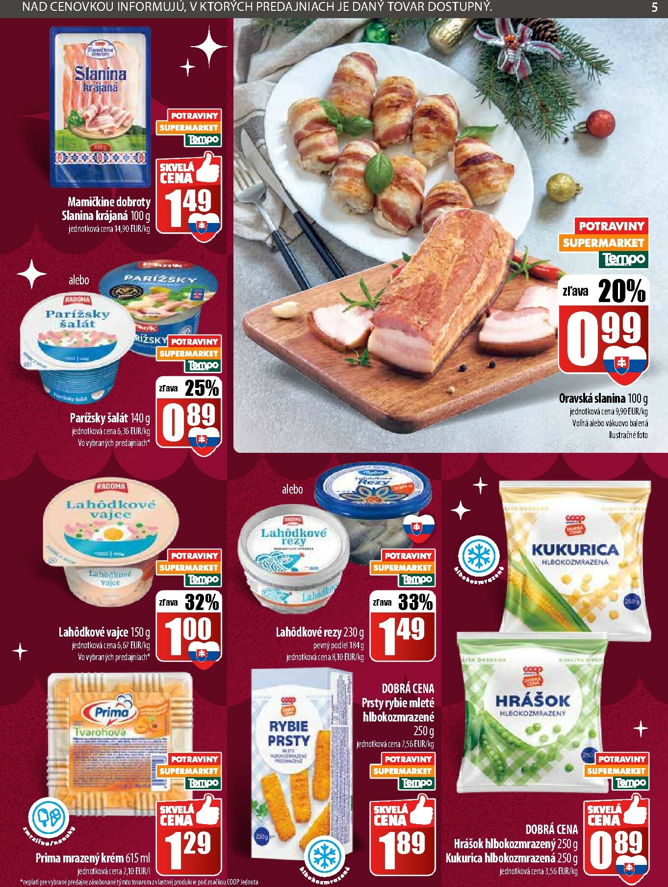 coop-jednota - Leták COOP Jednota - Tempo platný od 11.12. do 17.12. - page: 5