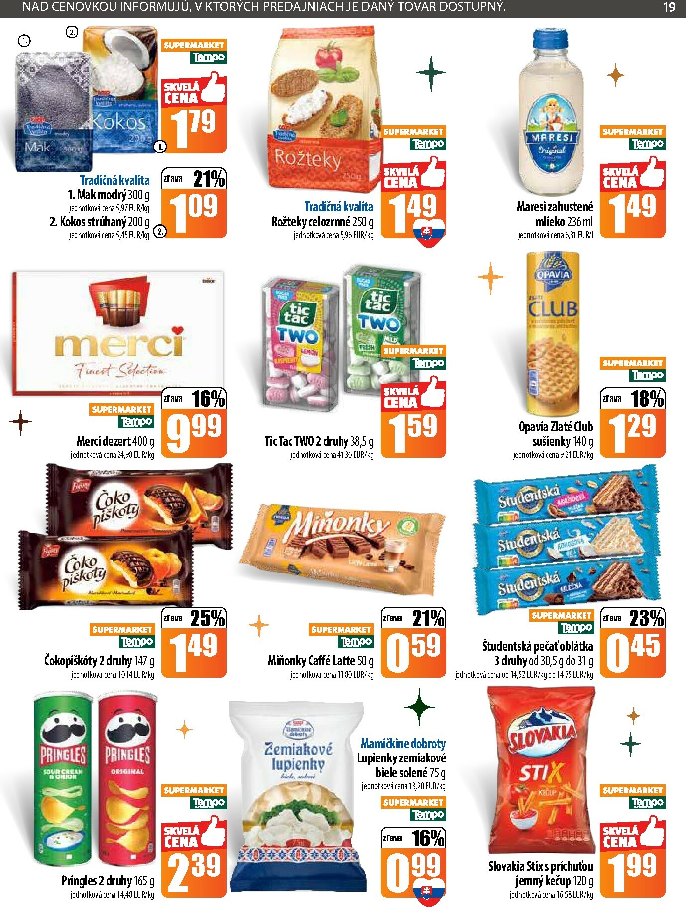 coop-jednota - Leták COOP Jednota - Tempo platný od 22.12. do 31.12. - page: 19