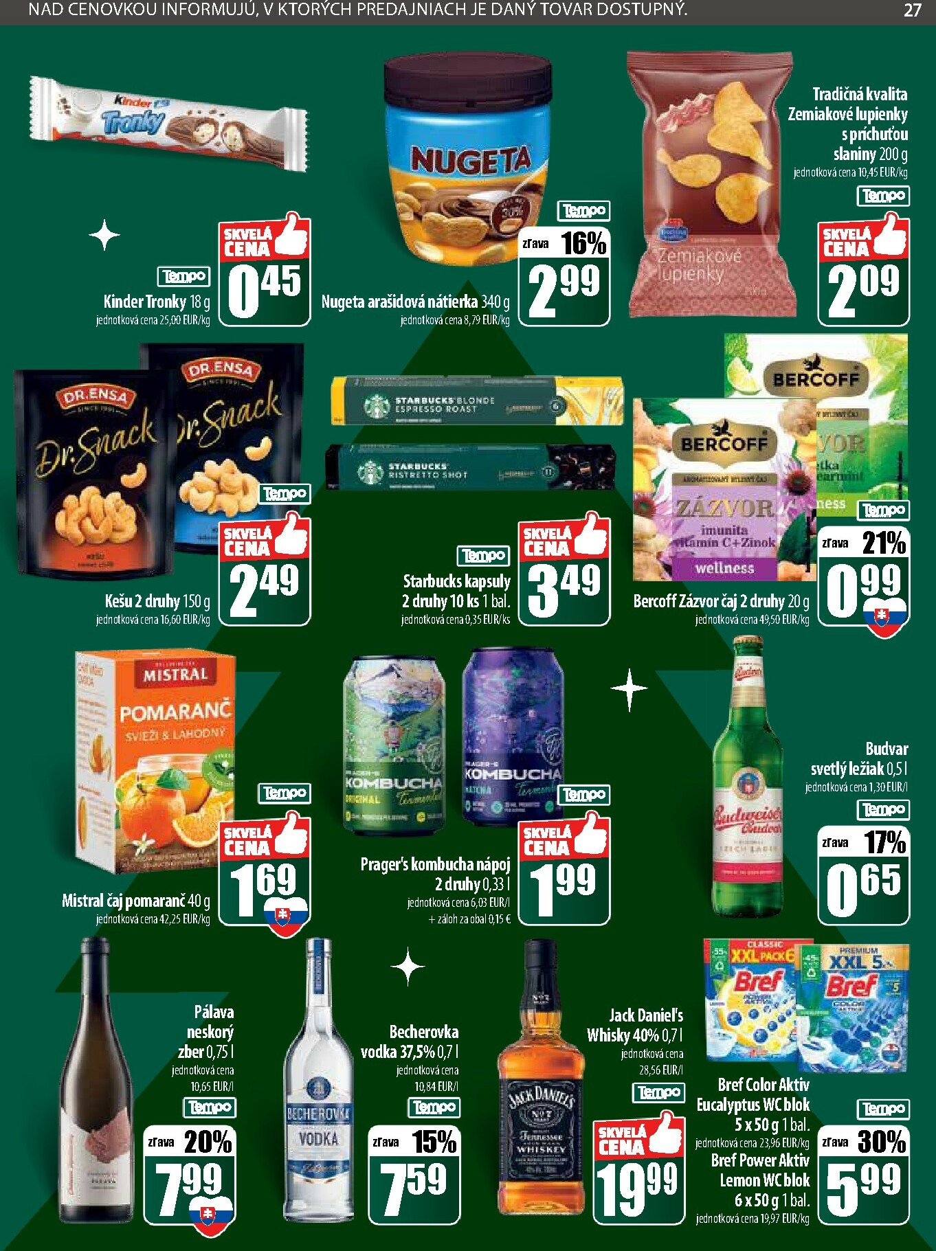 coop-jednota - Leták COOP Jednota - Tempo platný od 22.12. do 31.12. - page: 27