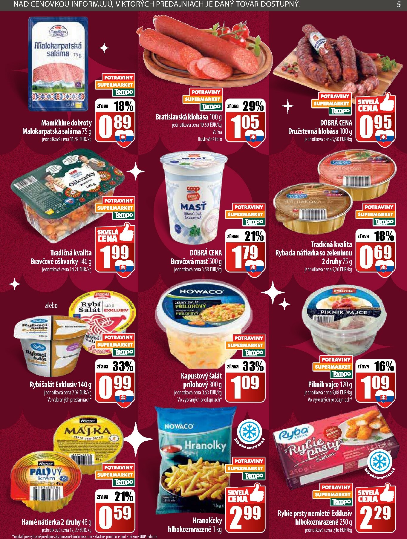 coop-jednota - Leták COOP Jednota - Tempo platný od 22.12. do 31.12. - page: 5