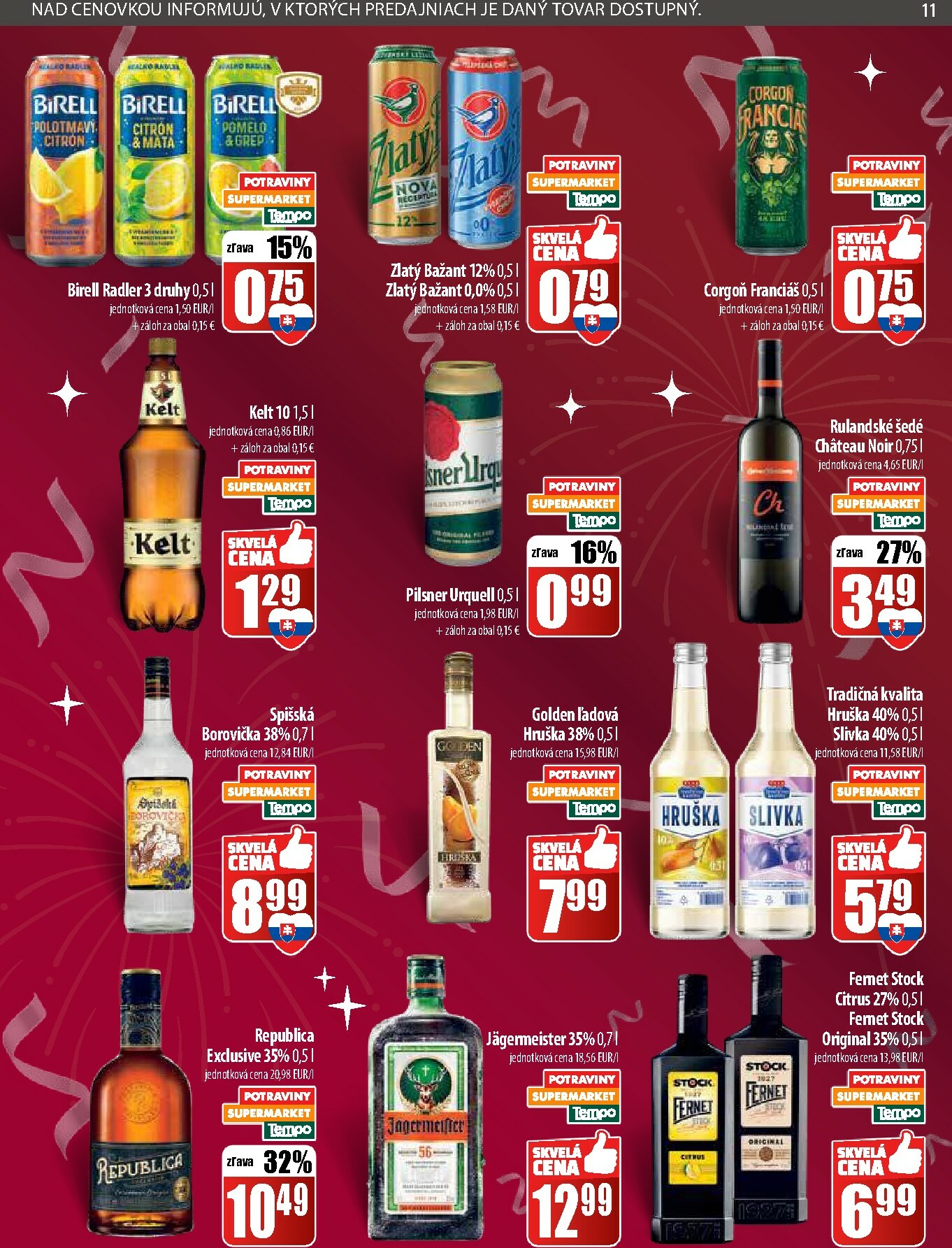 coop-jednota - Leták COOP Jednota - Tempo platný od 22.12. do 31.12. - page: 11