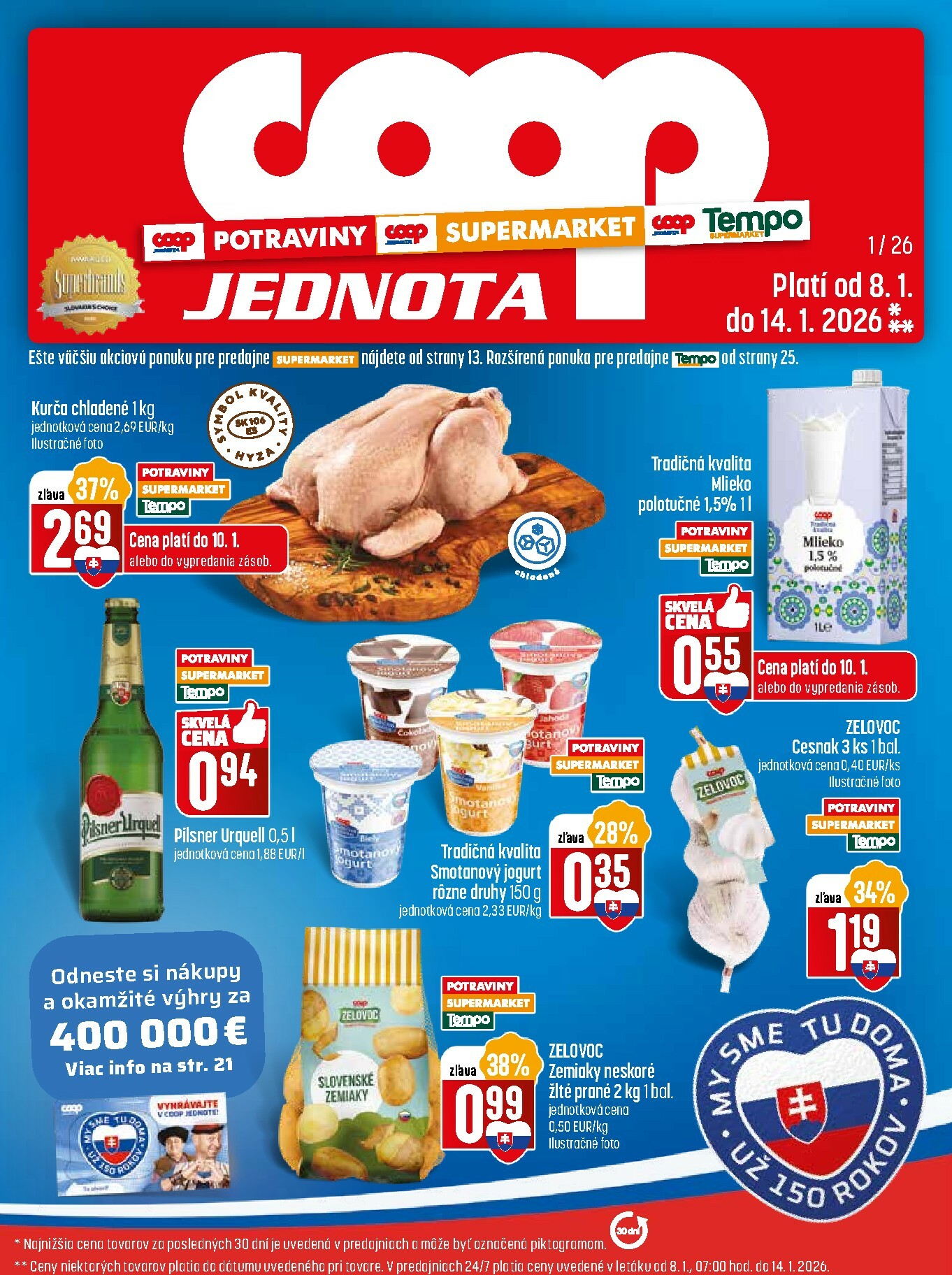 coop-jednota - Leták COOP Jednota - Tempo platný od 08.01. do 14.01.