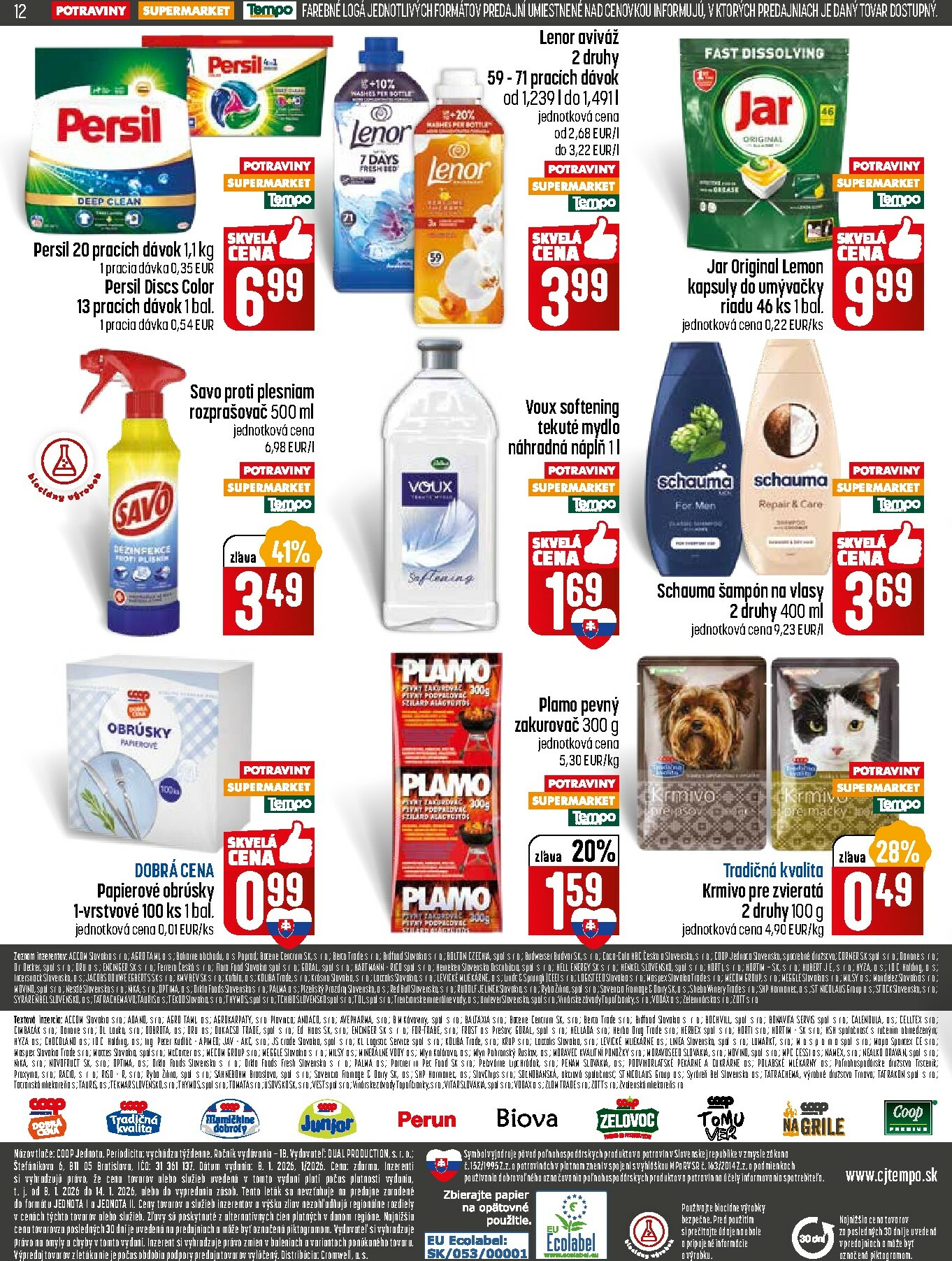 coop-jednota - Leták COOP Jednota - Tempo platný od 08.01. do 14.01. - page: 12