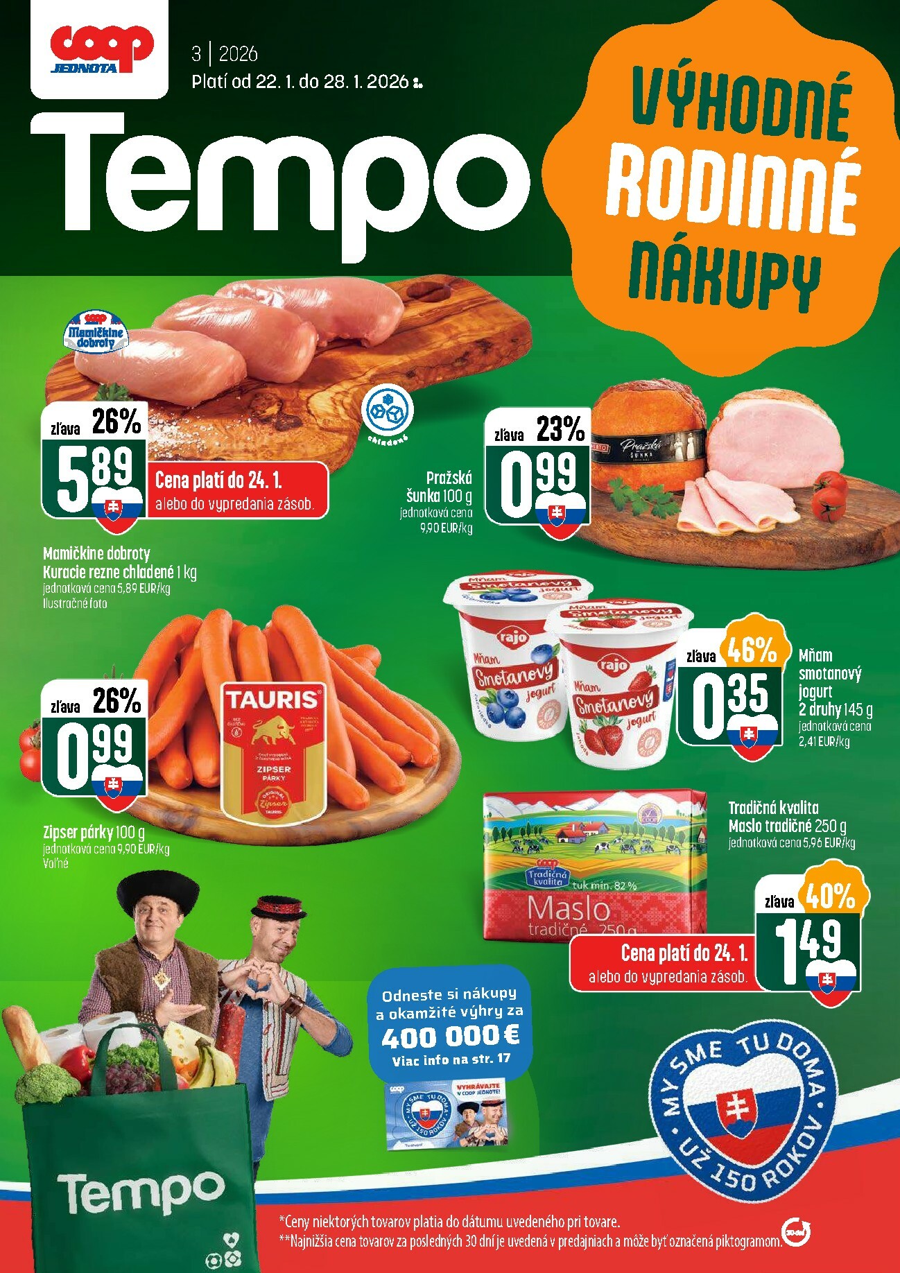 coop-jednota - Leták COOP Jednota - Tempo platný od 22.01. do 28.01.