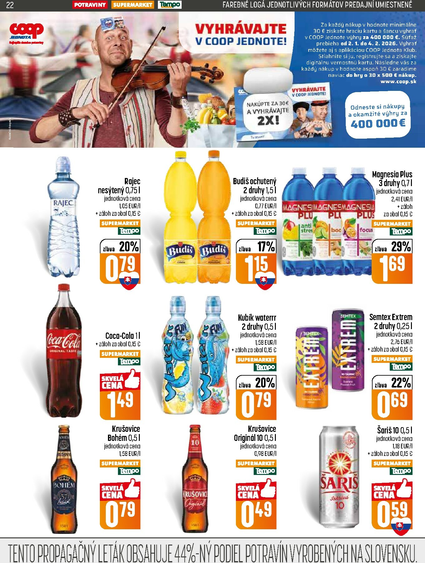 coop-jednota - Leták COOP Jednota platný od 29.01. do 04.02. - page: 22