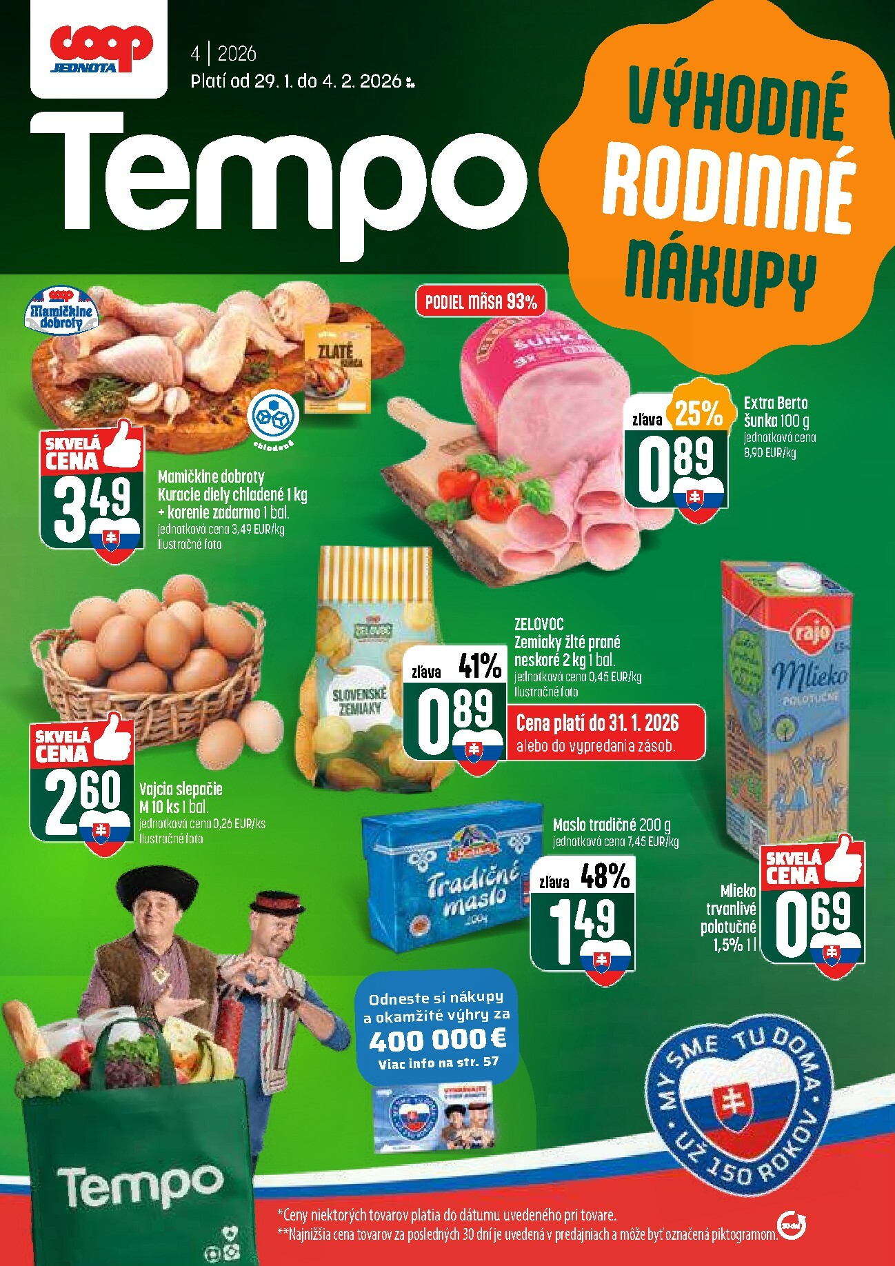 coop-jednota - Leták COOP Jednota - Tempo platný od 29.01. do 04.02.