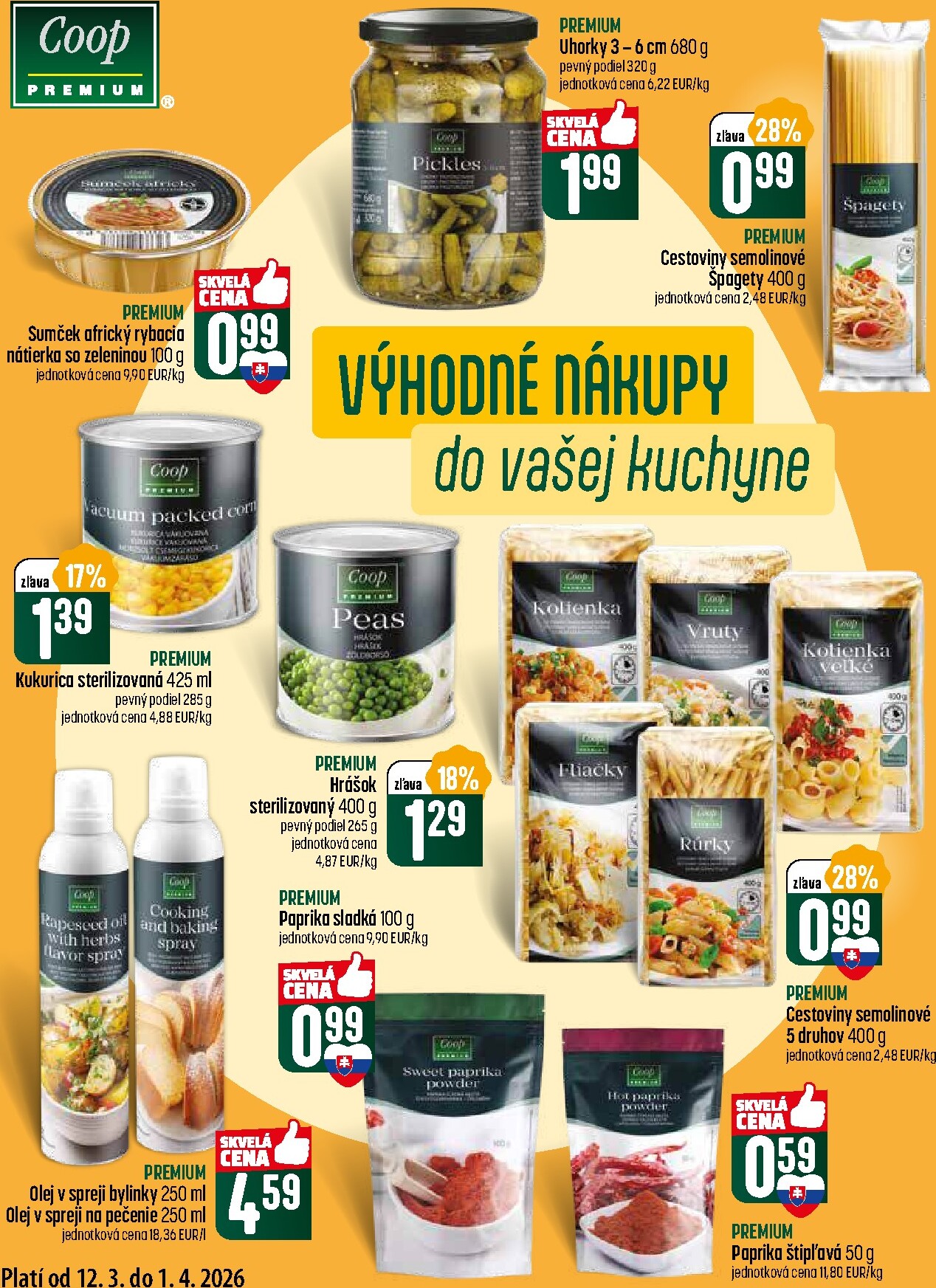 coop-jednota - Leták COOP Jednota - Premium platný od 12.03.2026 do 01.04.2026 - page: 4