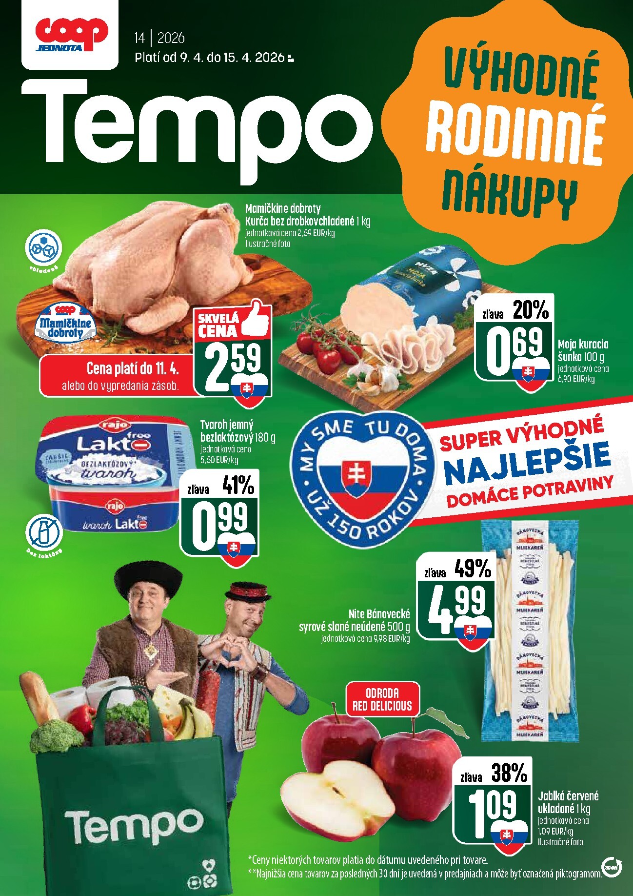 coop-jednota - Nový leták COOP Jednota - Tempo platný od štvrtka, 09.04.2026 do stredy, 15.04.2026