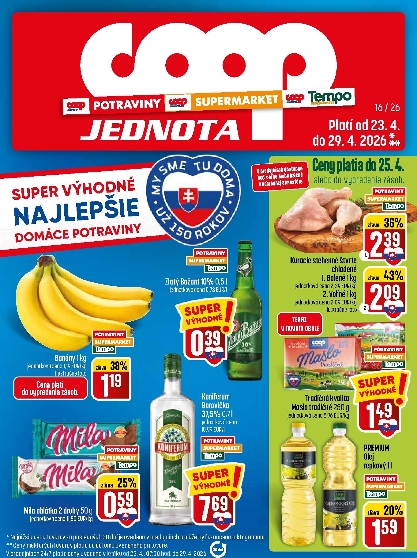 coop-jednota - Nový leták COOP Jednota od štvrtka, 23.04.2026 do stredy, 29.04.2026