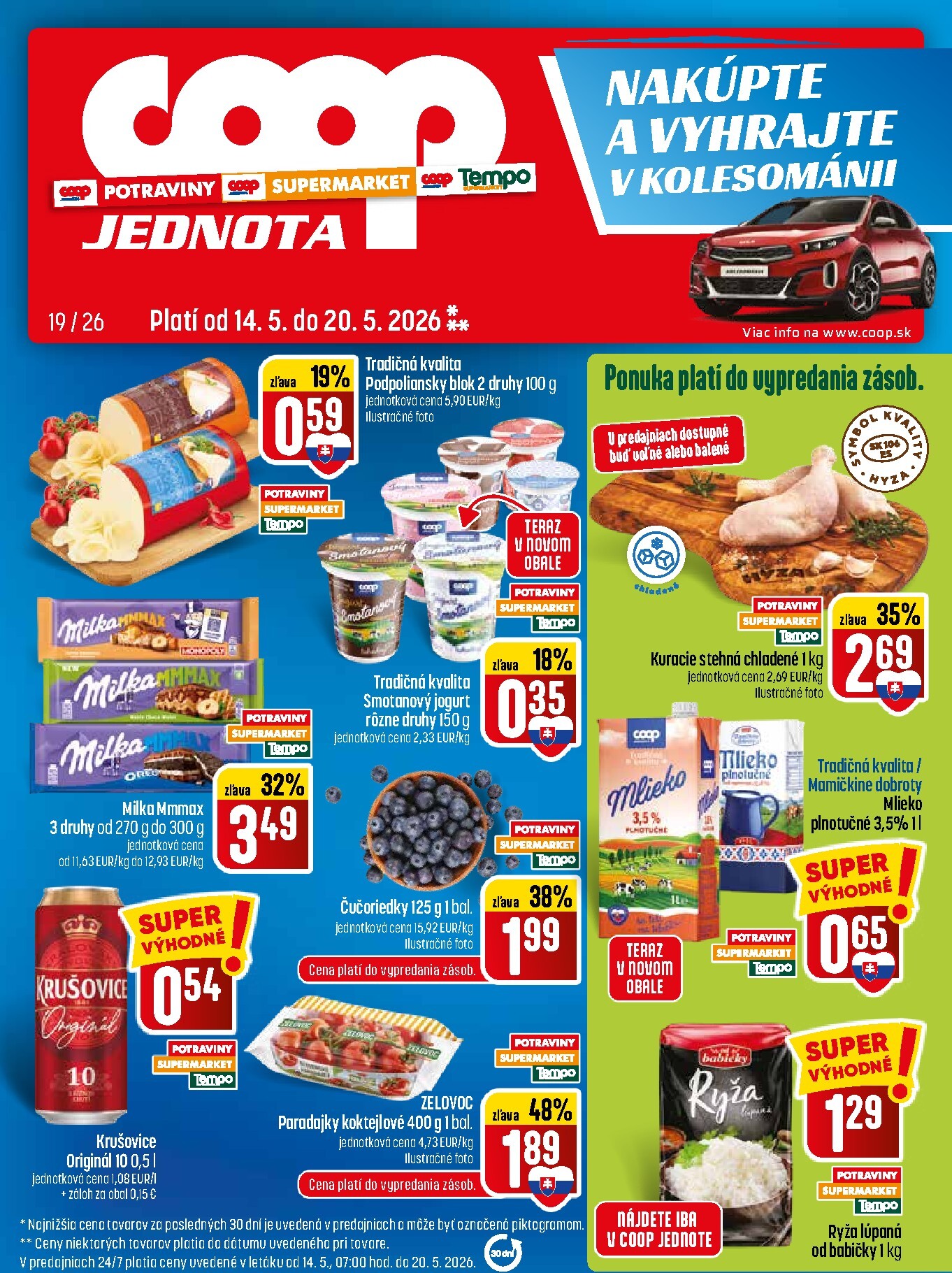 coop-jednota - Nový leták COOP Jednota od štvrtka, 14.05.2026 do stredy, 20.05.2026