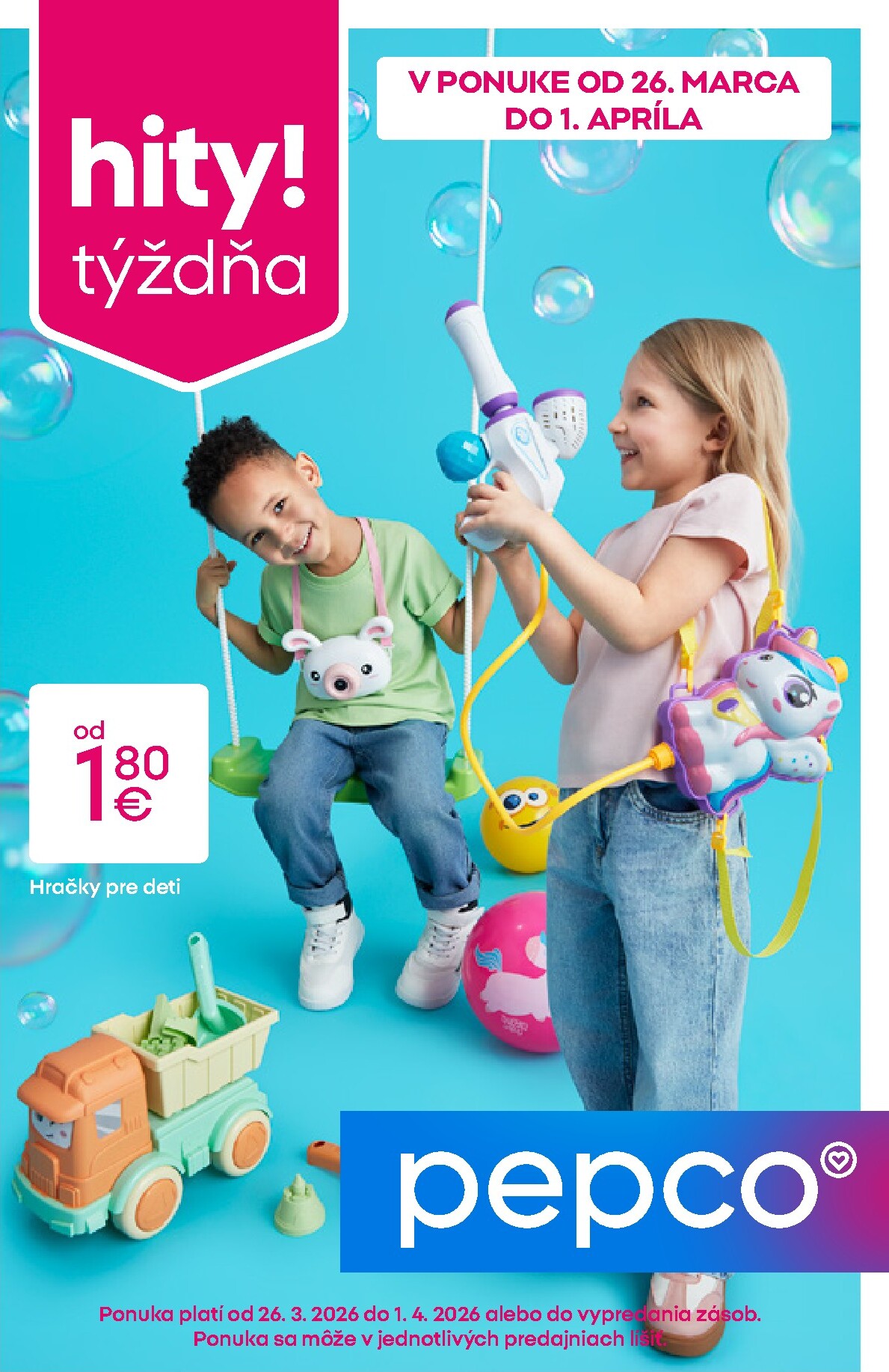 pepco - Leták Pepco - Hračky pre deti platný od 26.03.2026 do 01.04.2026