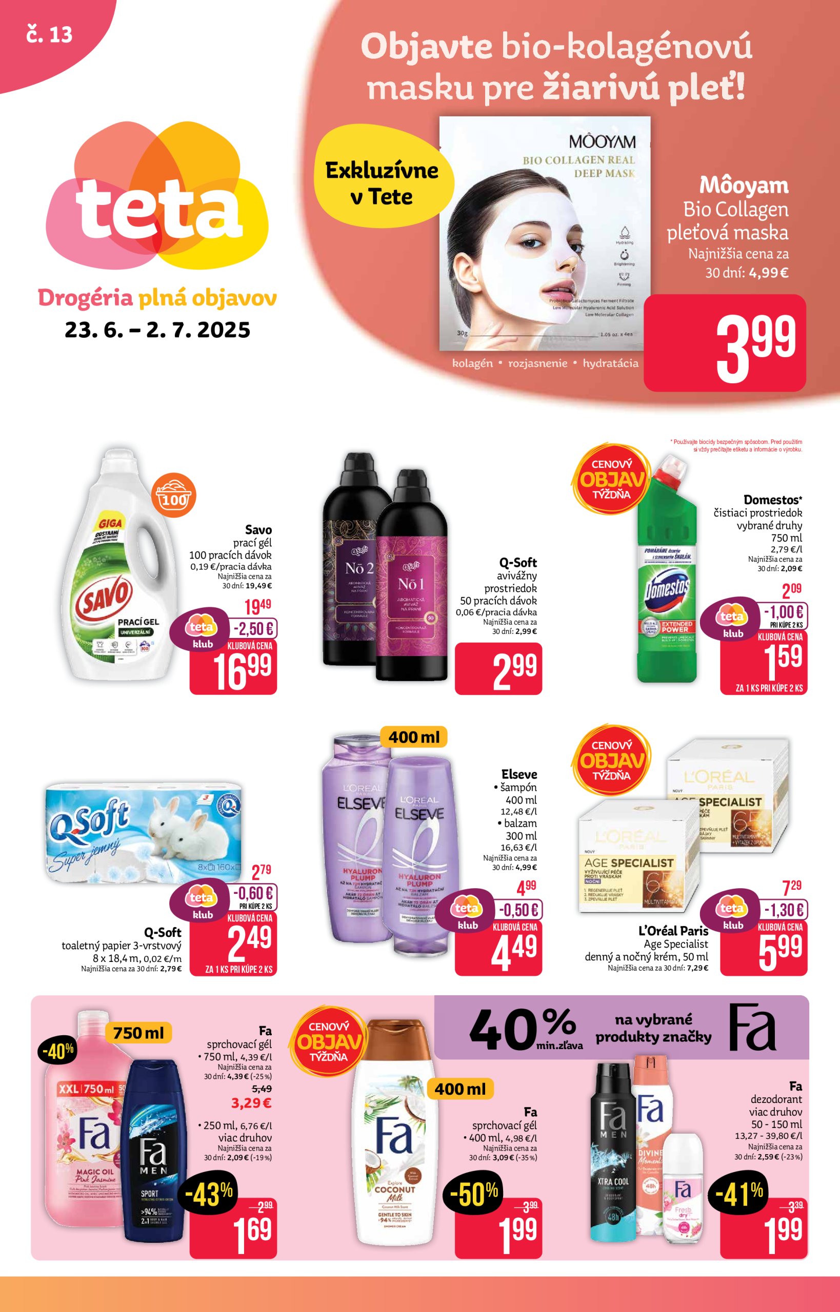 teta-drogerie - Leták Teta drogerie platný od 23.06. do 02.07.