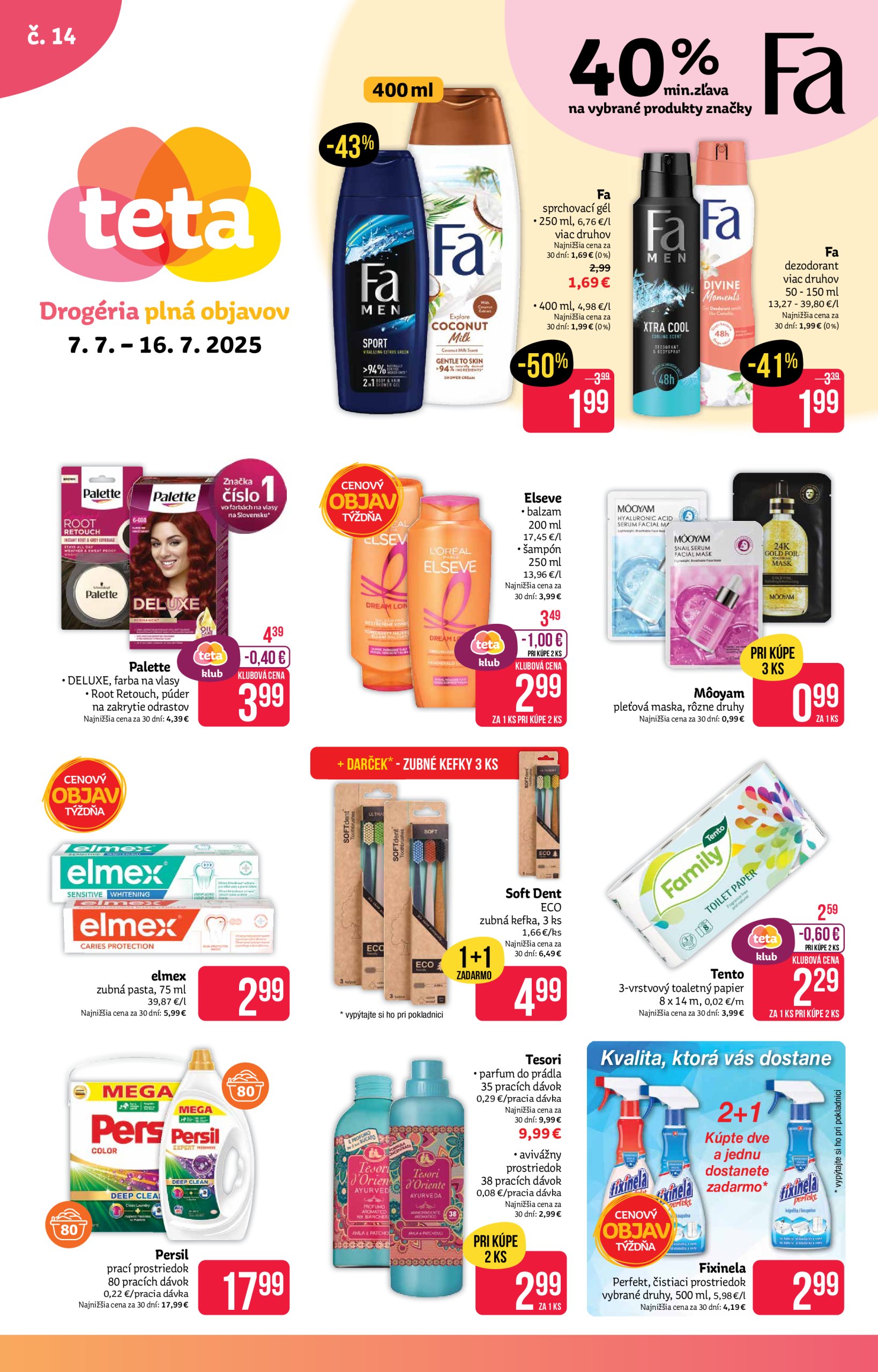 teta-drogerie - Leták Teta drogerie platný od 07.07. do 16.07. - page: 1