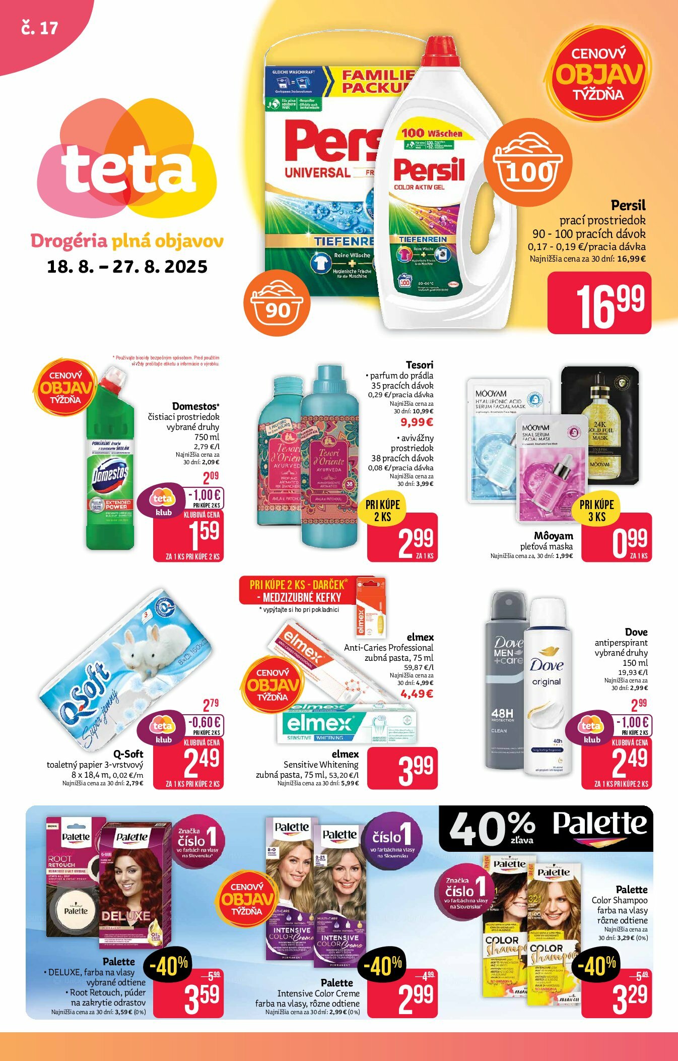 teta-drogerie - Leták Teta drogerie platný od 18.08. do 27.08.