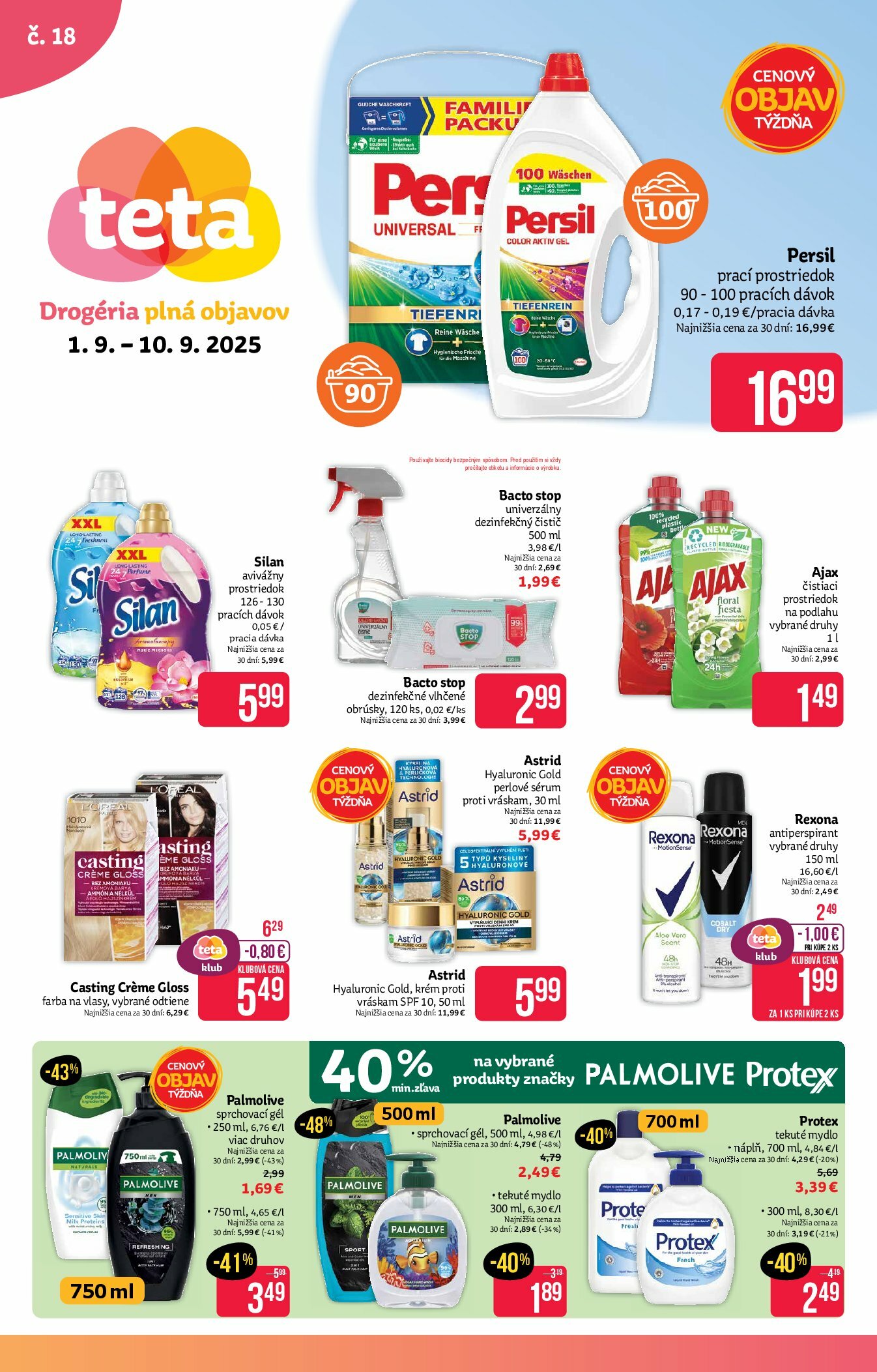 teta-drogerie - Leták Teta drogerie platný od 01.09. do 10.09.