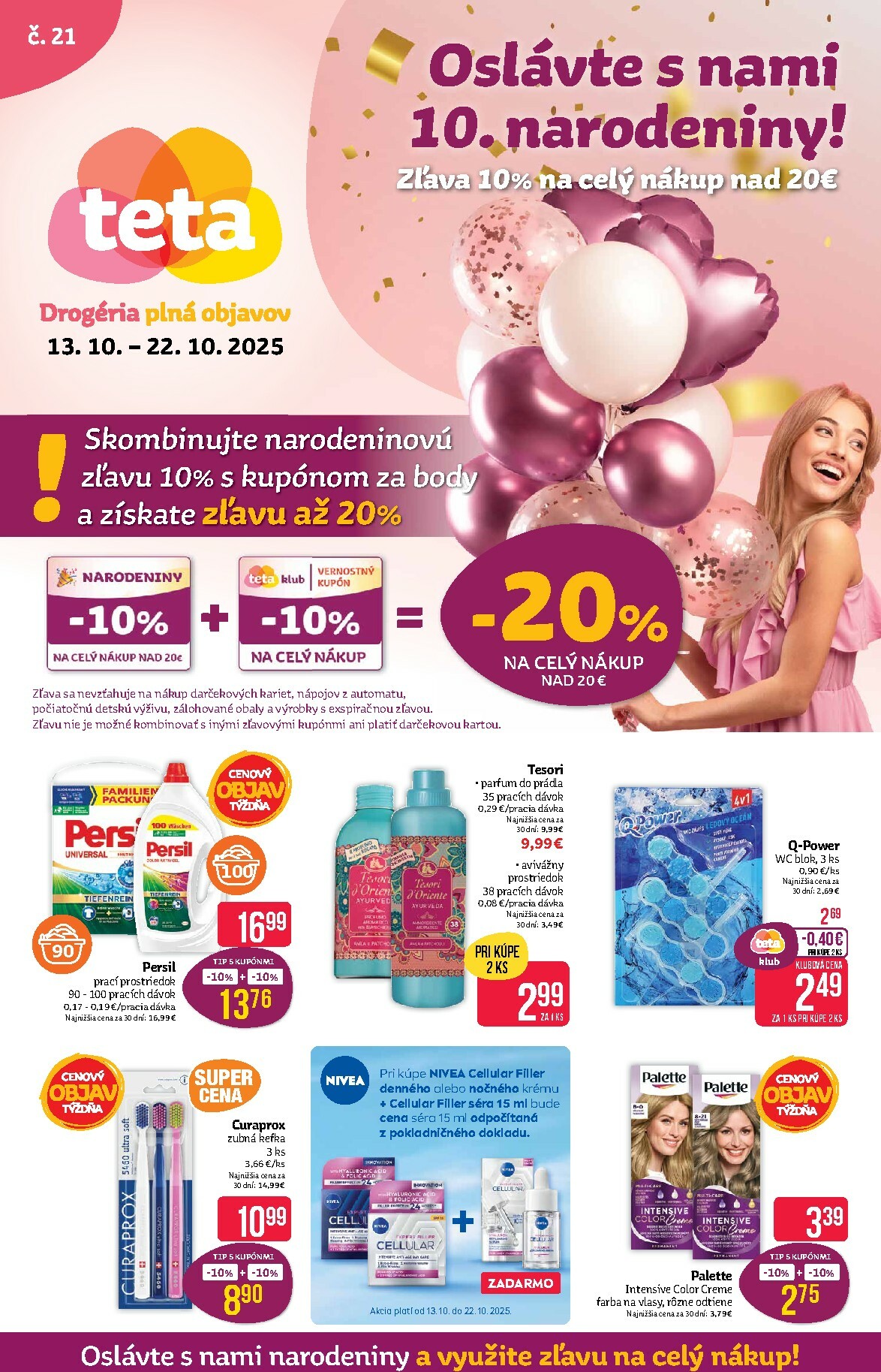 teta-drogerie - Leták Teta drogerie platný od 13.10. do 22.10.