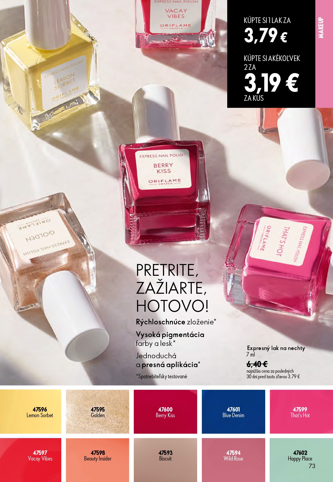 oriflame - Aktuálny ORIFLAME leták od stredy, 17.06.2026 do utorka, 07.07.2026 - page: 73