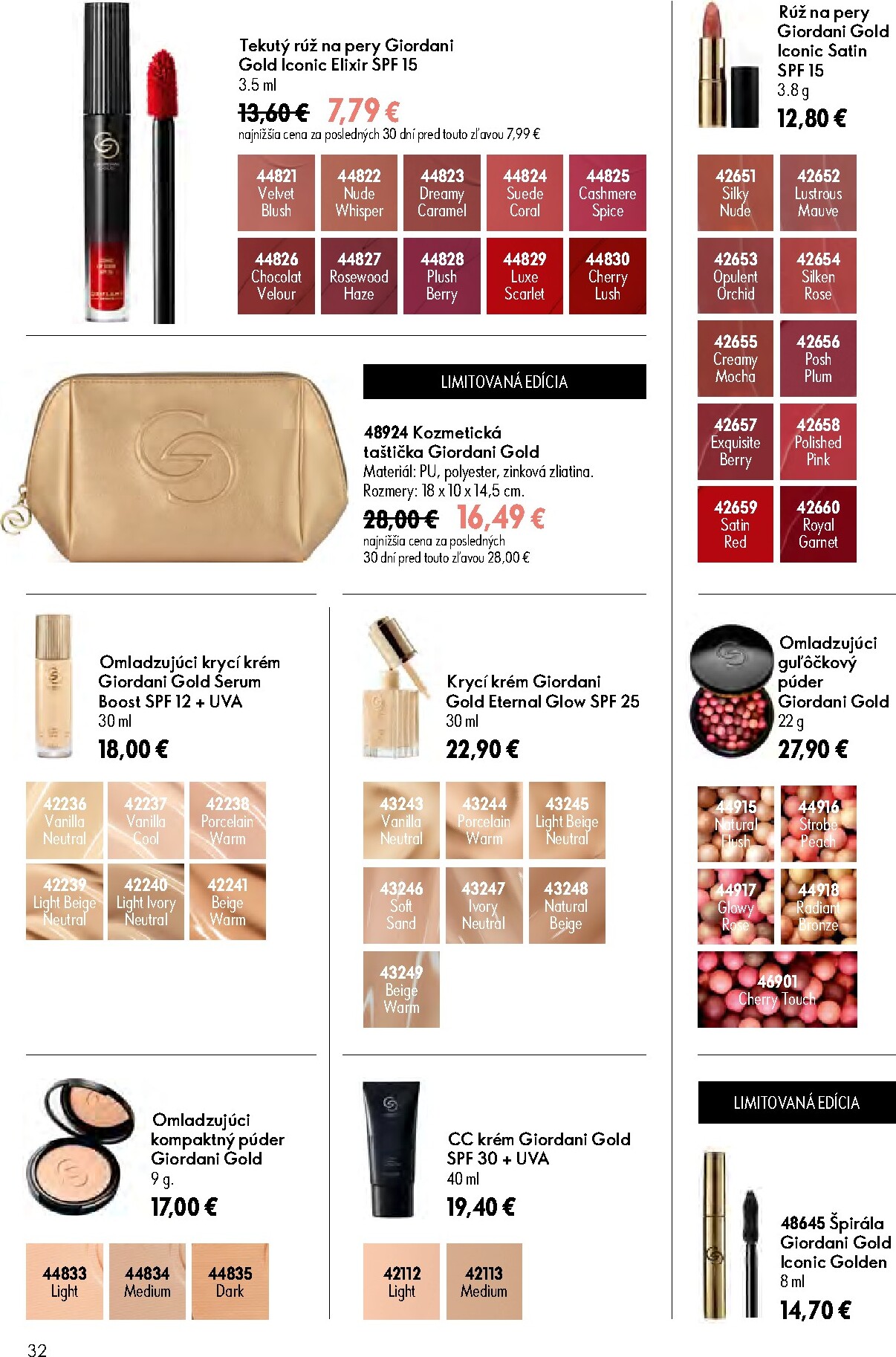 oriflame - Aktuálny ORIFLAME leták od stredy, 08.07.2026 do utorka, 28.07.2026 - page: 32