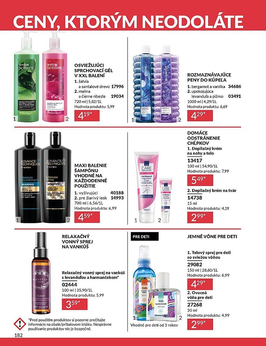 avon - Leták Avon platný od 01.07. do 31.07. - page: 182