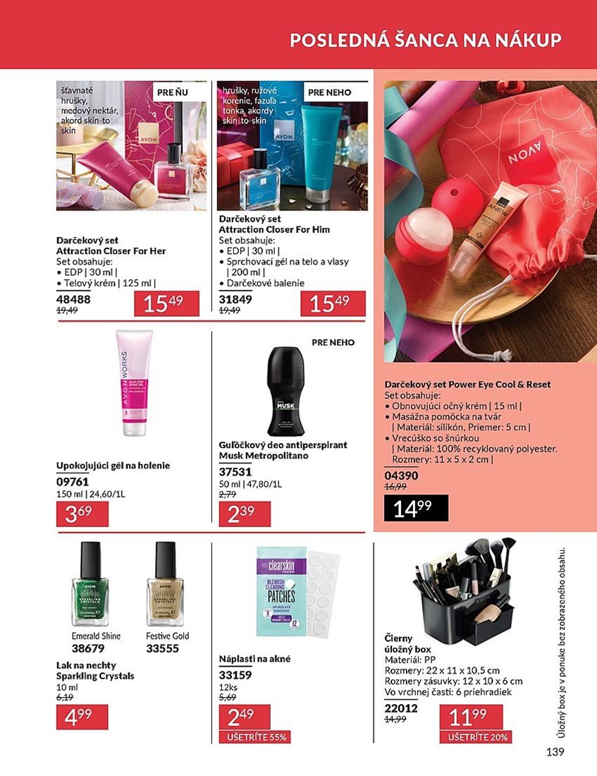 avon - Leták Avon platný od 01.08. do 31.08. - page: 139