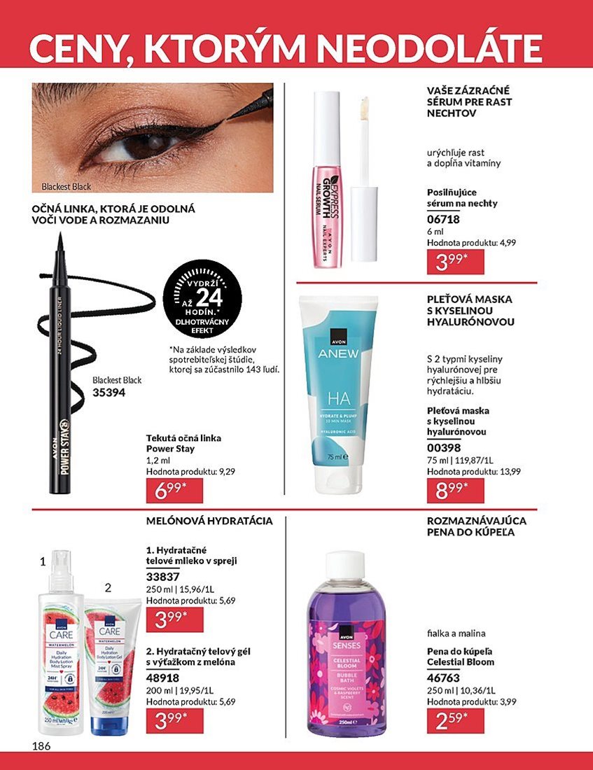 avon - Leták Avon platný od 01.08. do 31.08. - page: 186
