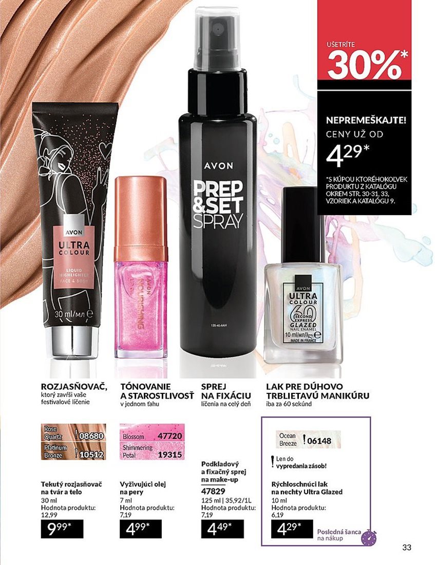 avon - Leták Avon platný od 01.08. do 31.08. - page: 33
