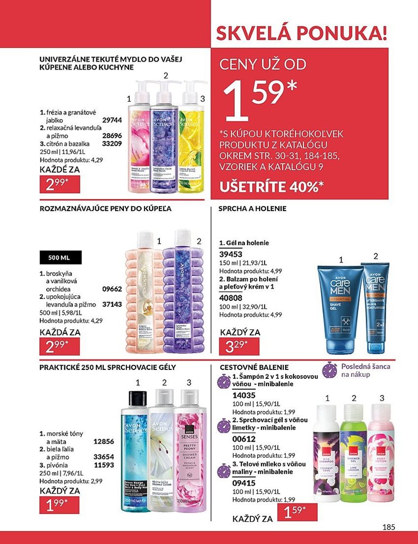 avon - Leták Avon platný od 01.08. do 31.08. - page: 185