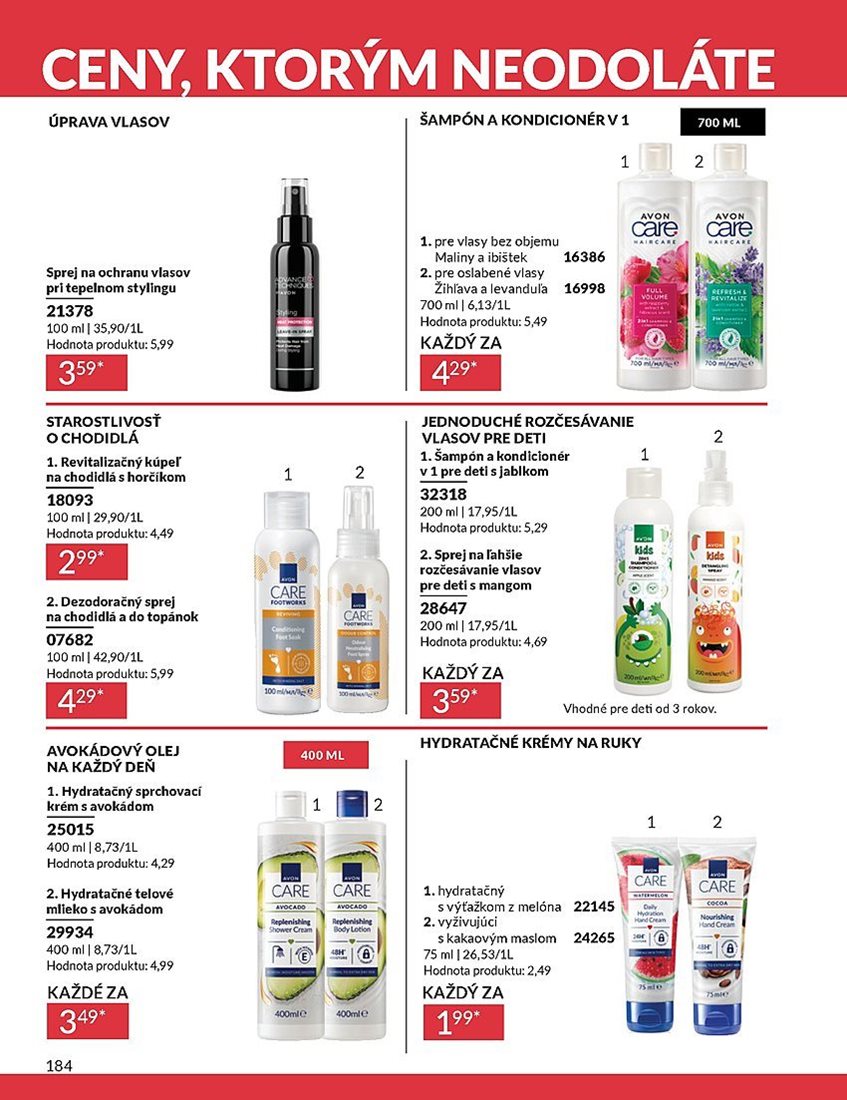 avon - Leták Avon platný od 01.08. do 31.08. - page: 184