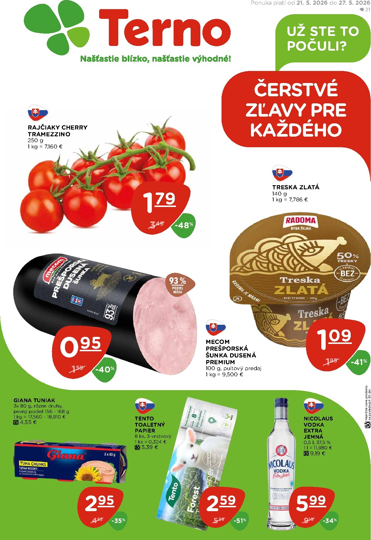 terno - Nový Terno leták od štvrtka, 21.05.2026 do stredy, 27.05.2026