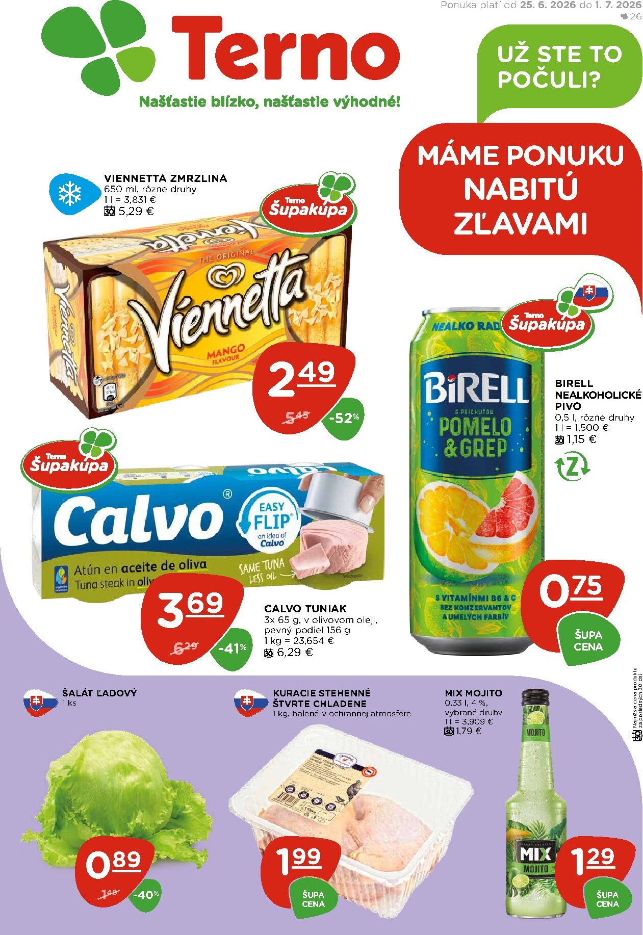 terno - Nový Terno leták od štvrtka, 25.06.2026 do stredy, 01.07.2026