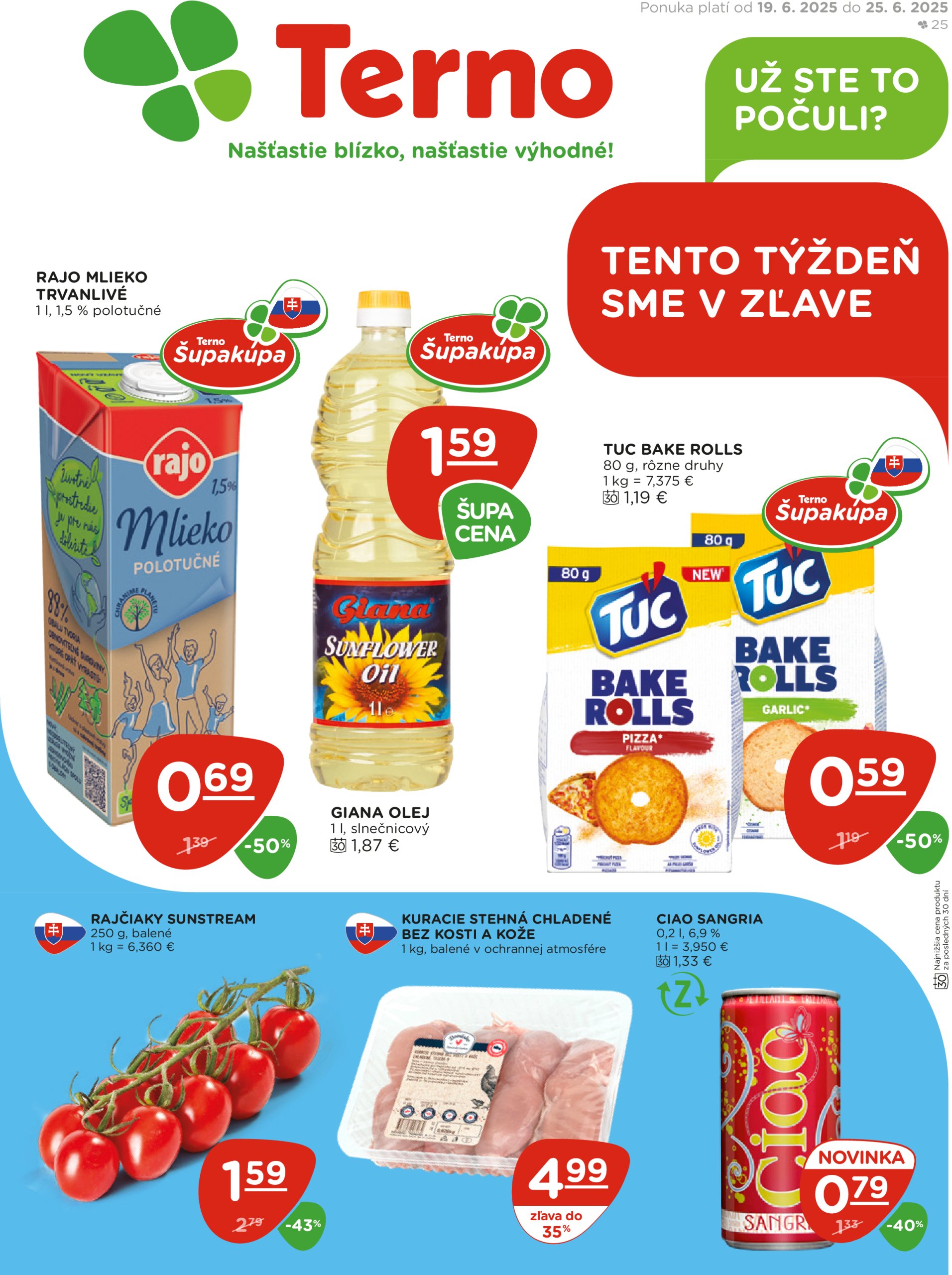 terno - Leták Terno platný od 19.06. do 25.06.