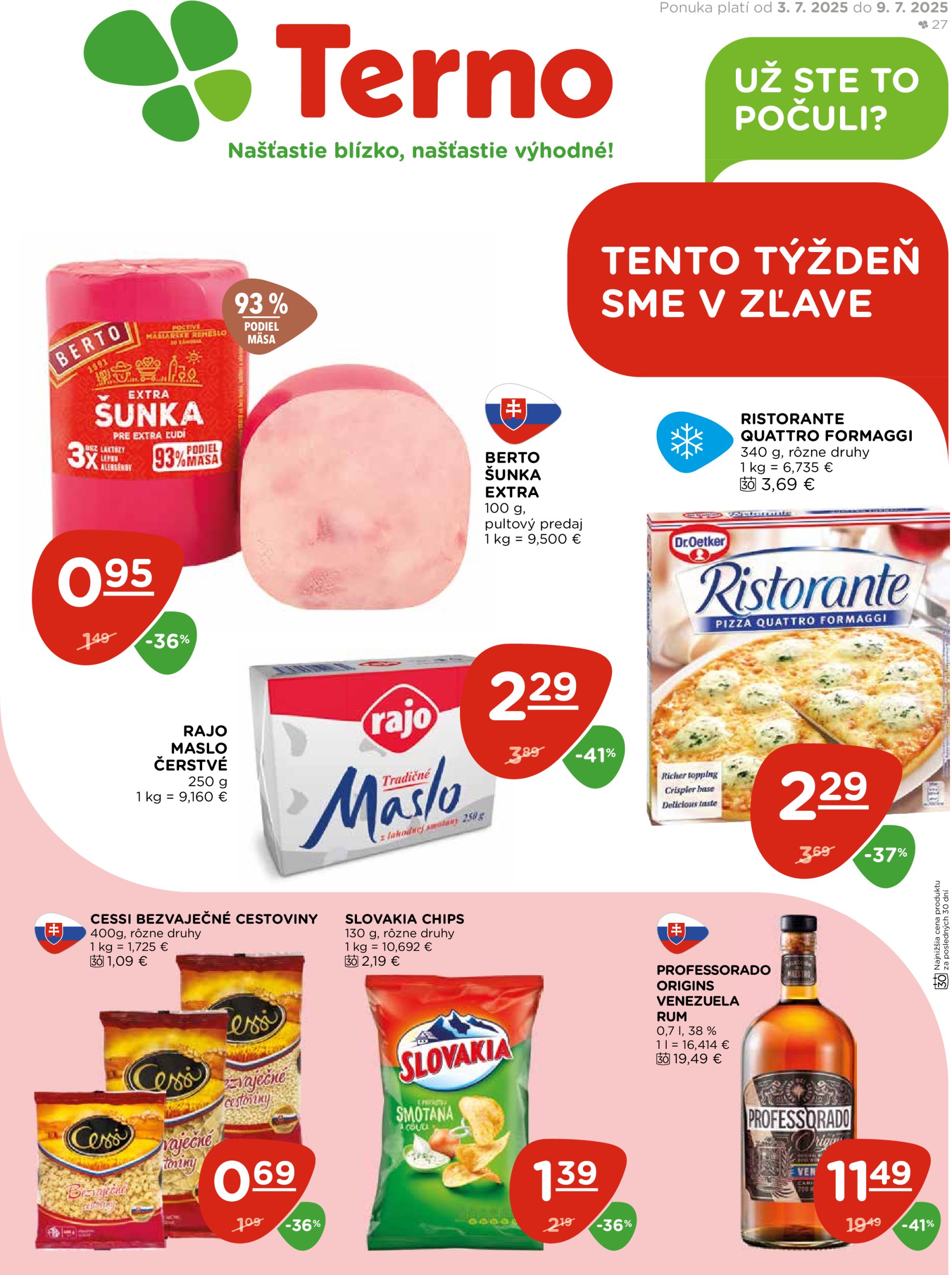 terno - Leták Terno platný od 03.07. do 09.07. - page: 1