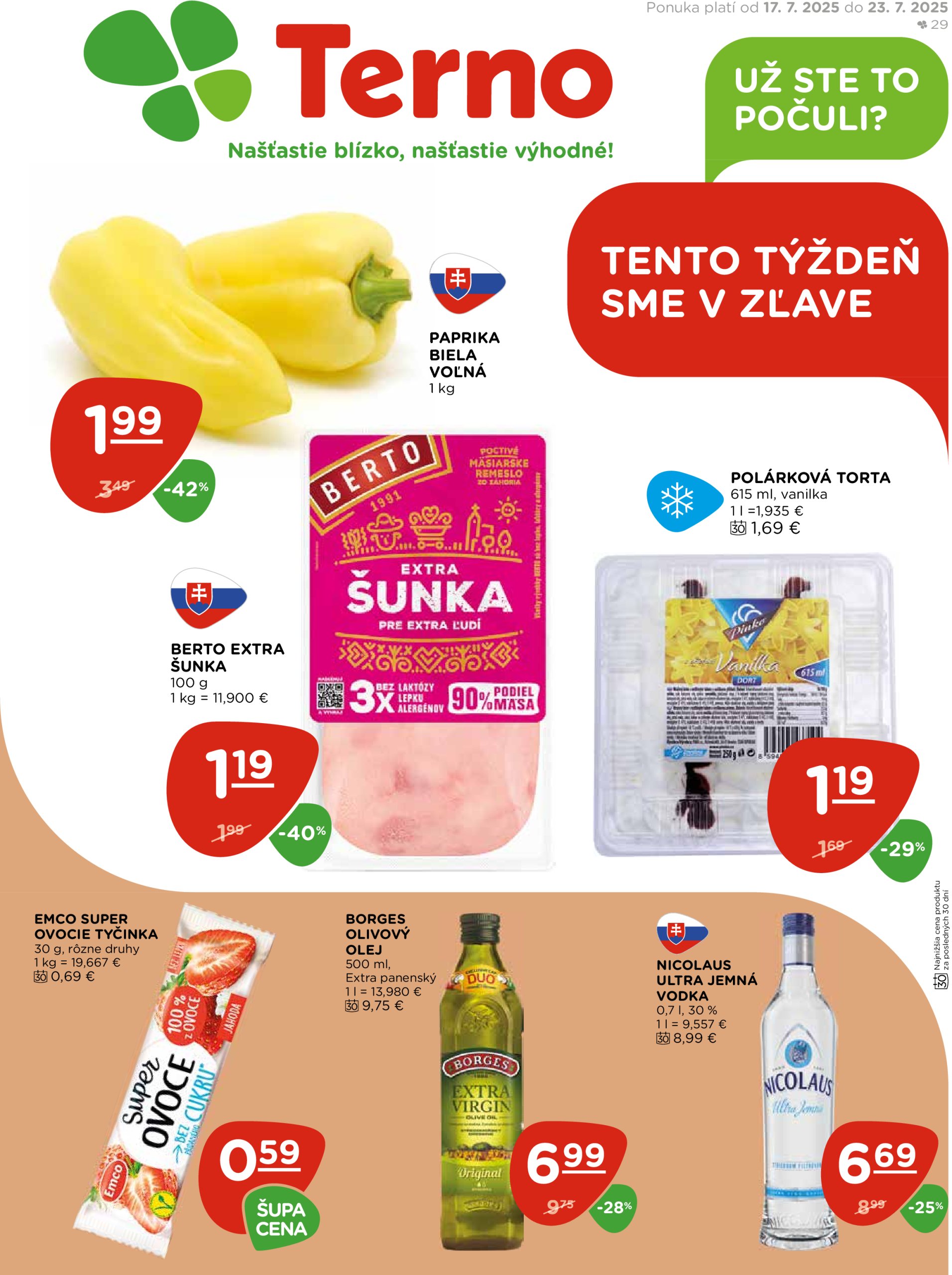 terno - Leták Terno platný od 17.07. do 23.07.