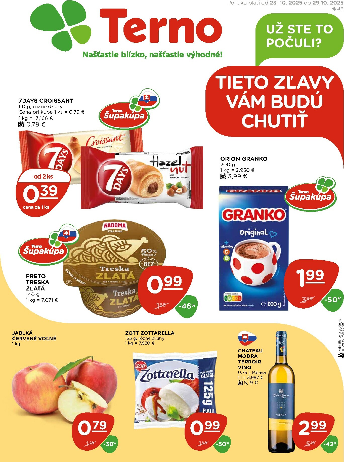 terno - Leták Terno platný od 23.10. do 29.10.