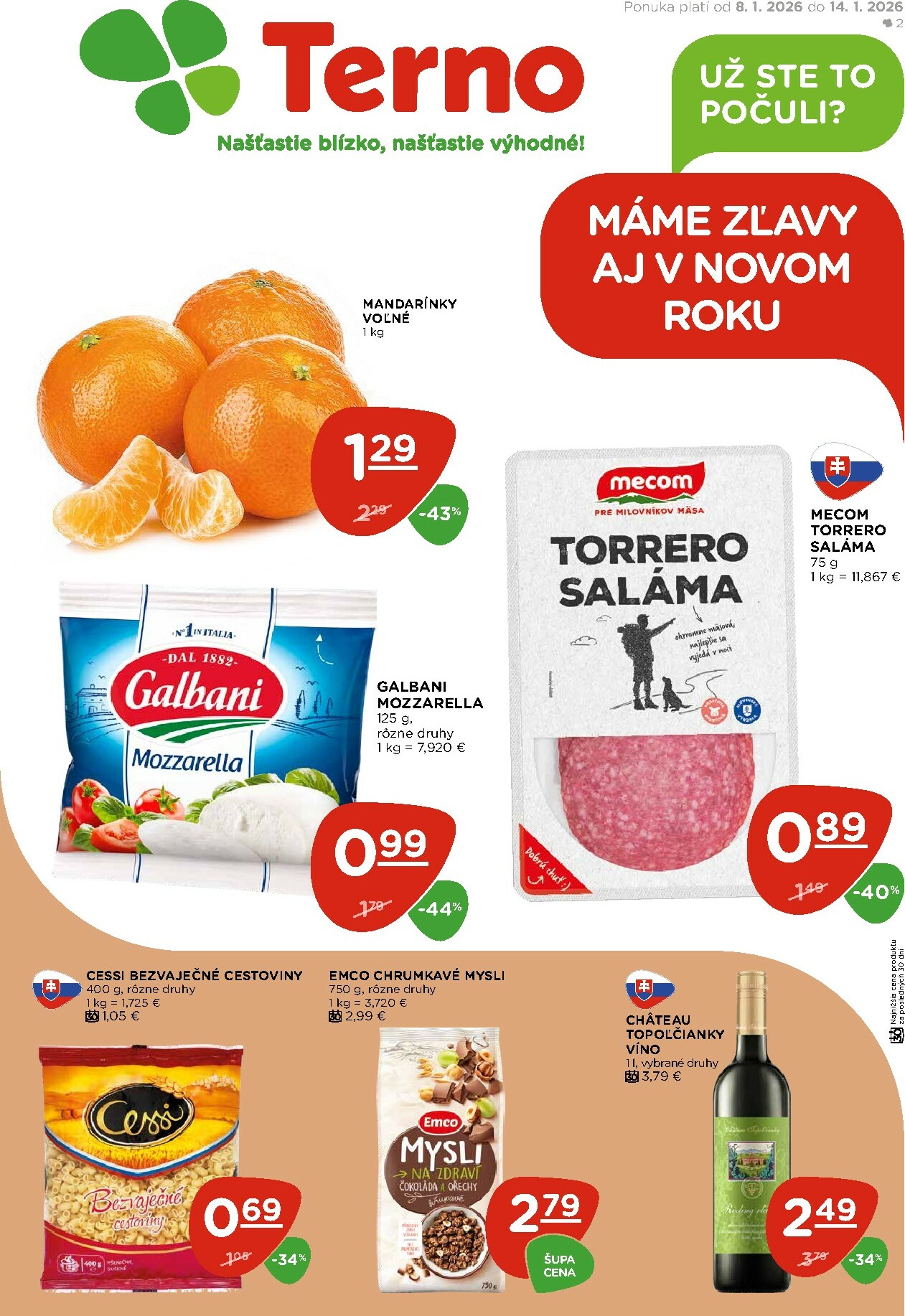 terno - Leták Terno platný od 08.01. do 14.01.