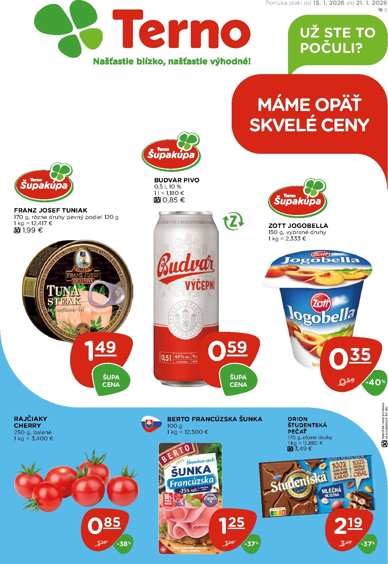 terno - Leták Terno platný od 15.01. do 21.01.