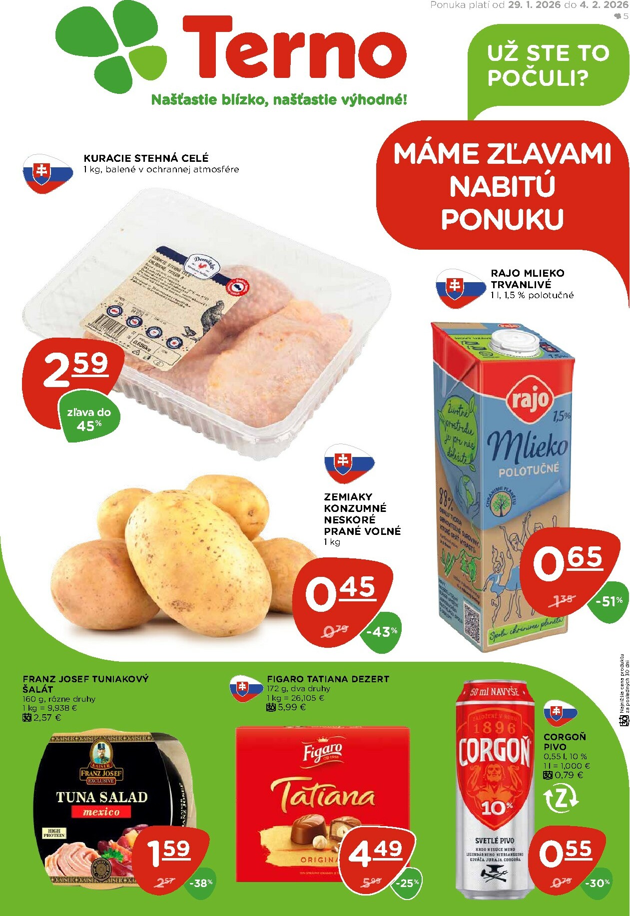 terno - Leták Terno platný od 29.01. do 04.02. - page: 1