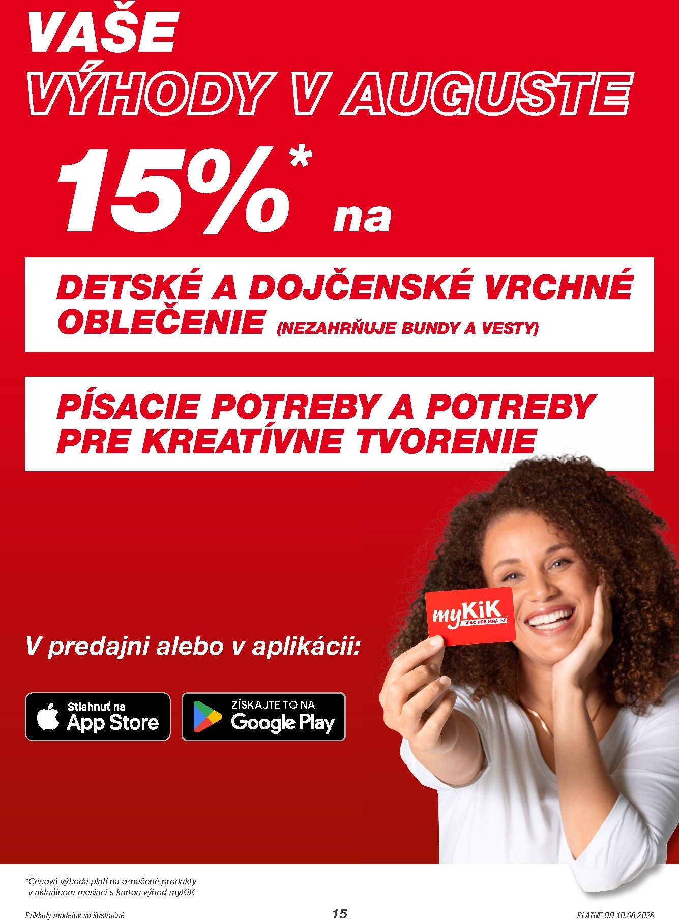 kik - Aktuálny Kik leták od pondelka, 10.08.2026 do pondelka, 31.08.2026 - page: 15