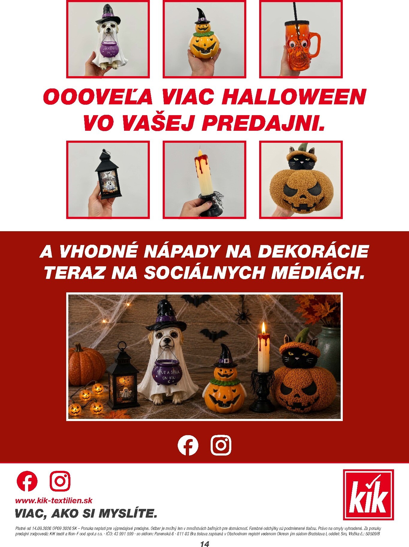 kik - Nový Kik leták od pondelka, 14.09.2026 do nedele, 04.10.2026 - page: 14