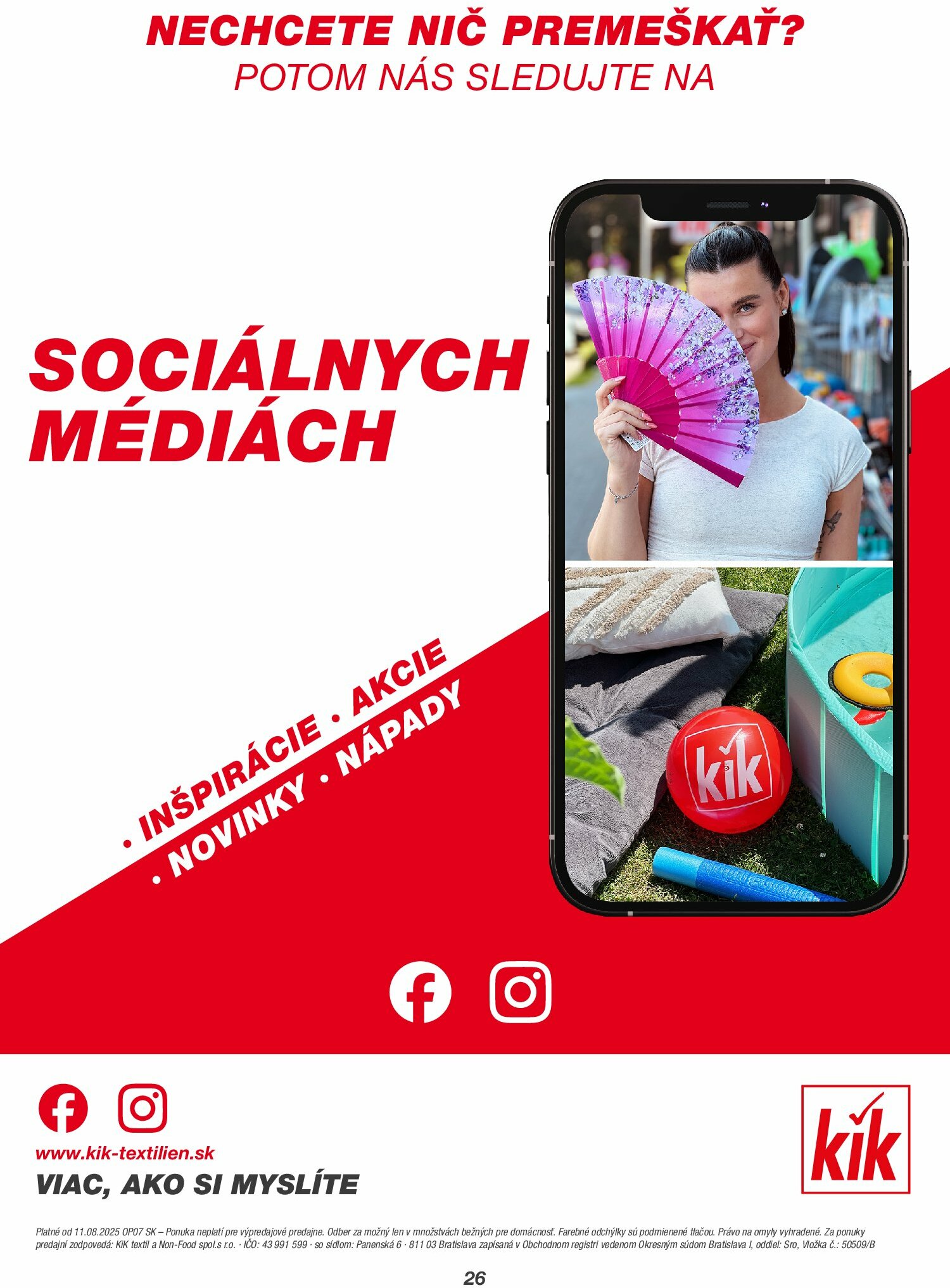 kik - Leták Kik - Návrat do školy platný od 11.08. do 14.09. - page: 26