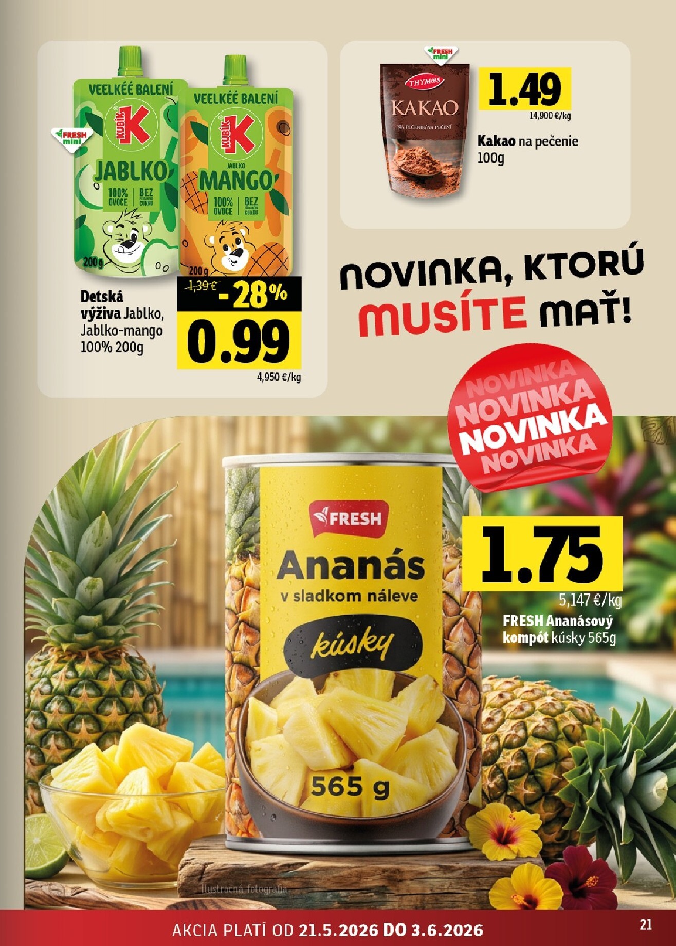 fresh - Nový Fresh - Východné Slovensko leták od štvrtka, 21.05.2026 do stredy, 03.06.2026 - page: 21