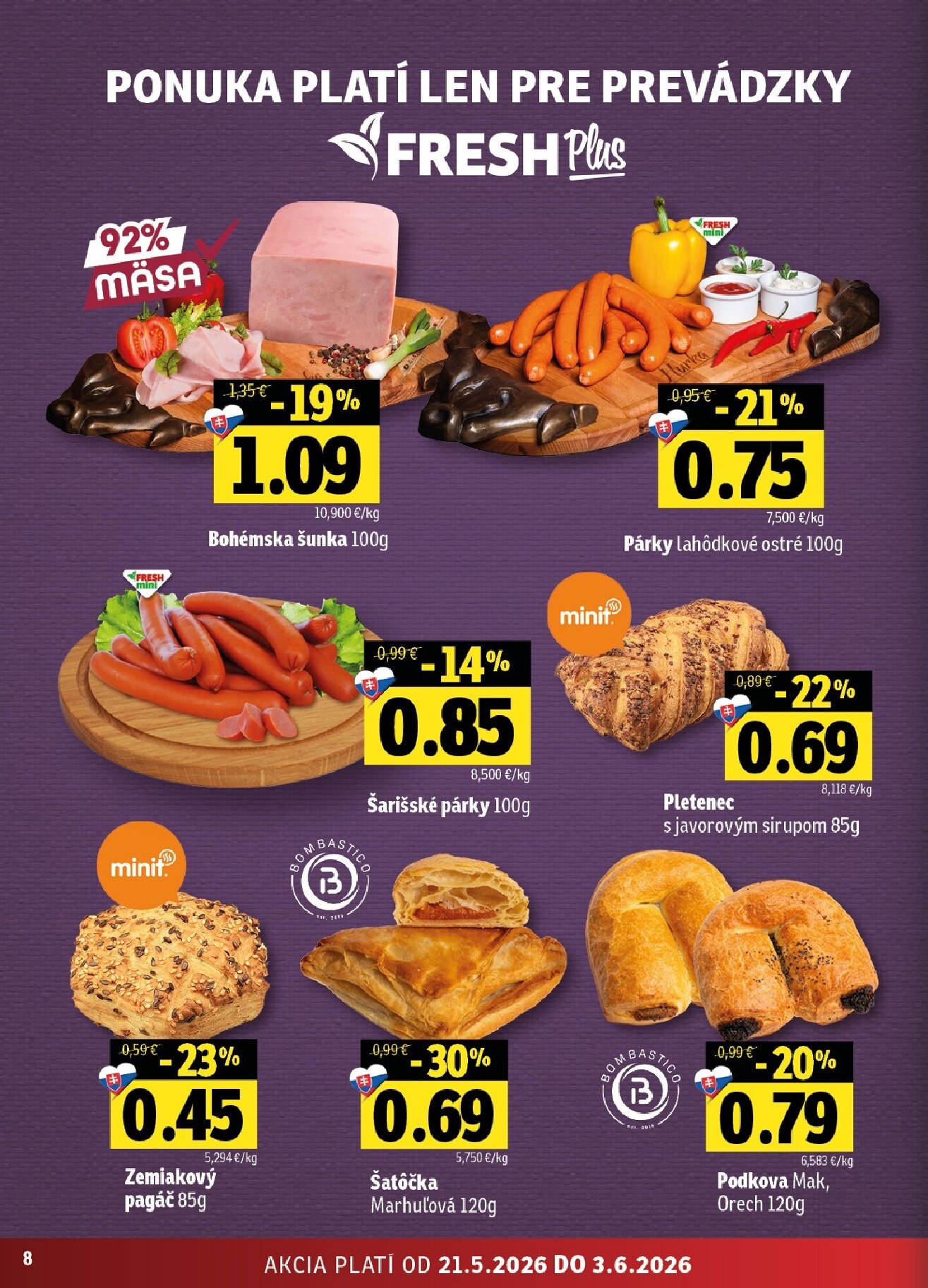 fresh - Nový Fresh - Východné Slovensko leták od štvrtka, 21.05.2026 do stredy, 03.06.2026 - page: 8