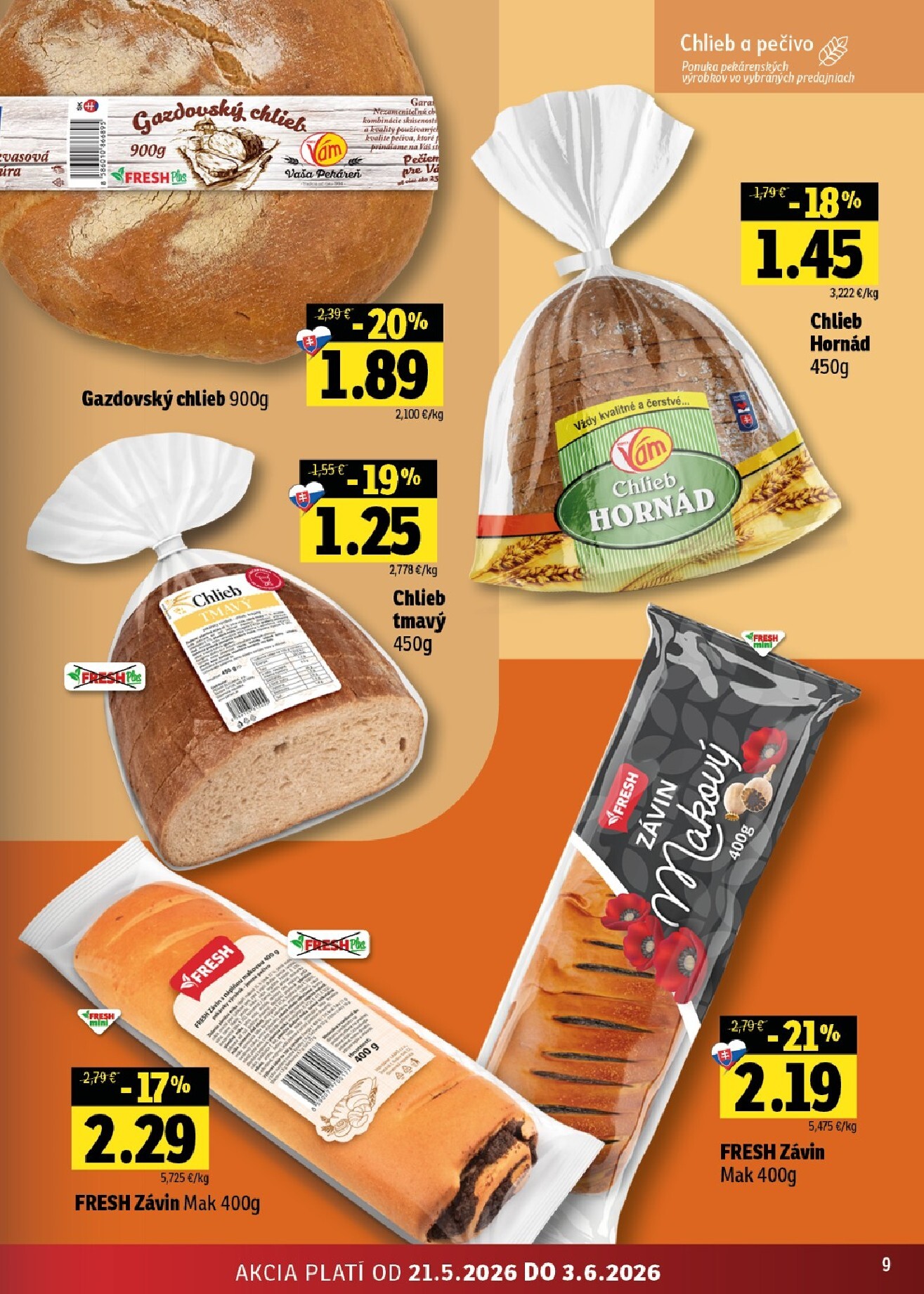 fresh - Nový Fresh - Východné Slovensko leták od štvrtka, 21.05.2026 do stredy, 03.06.2026 - page: 9