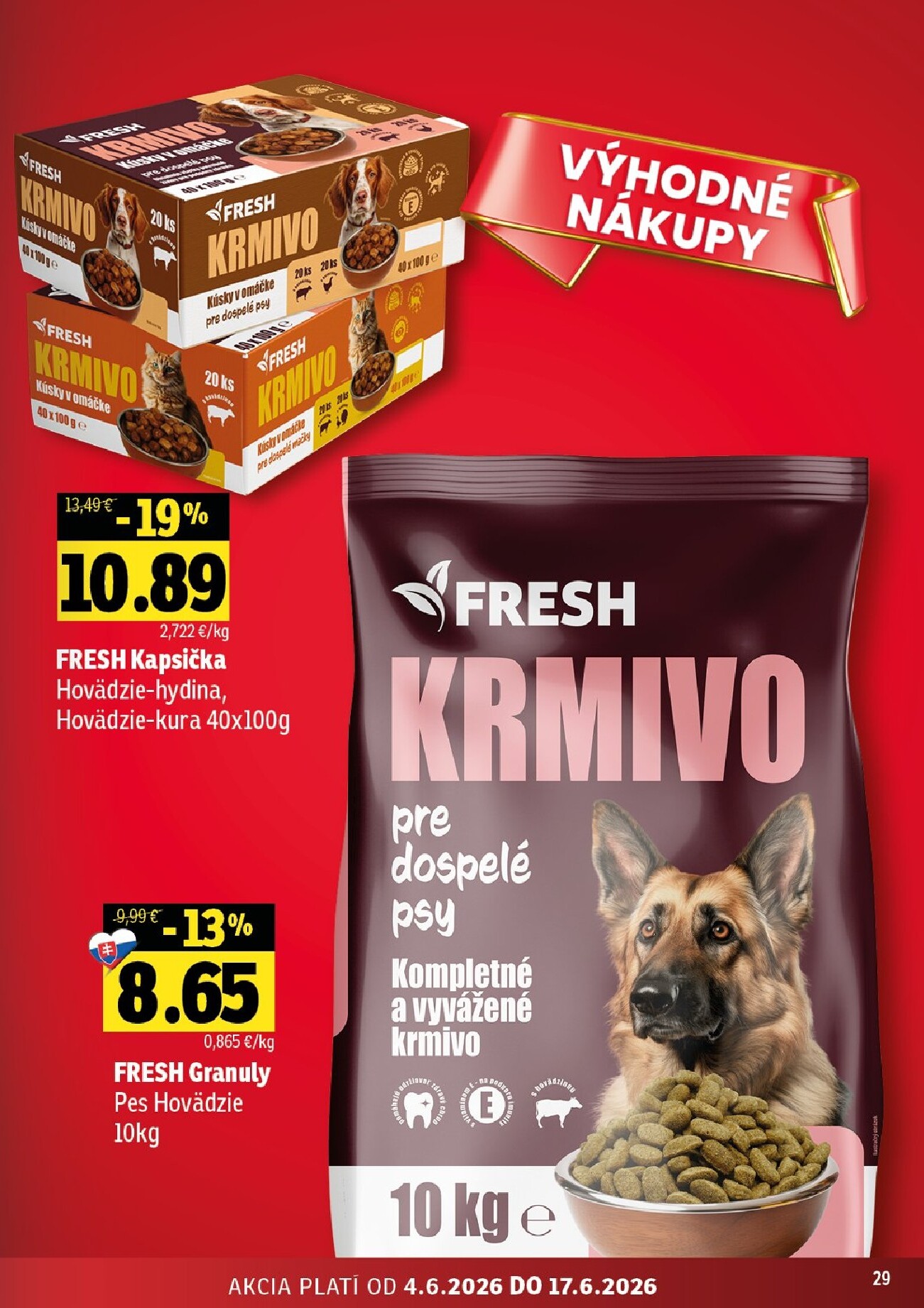 fresh - Nový Fresh - Východné Slovensko leták od štvrtka, 04.06.2026 do stredy, 17.06.2026 - page: 29