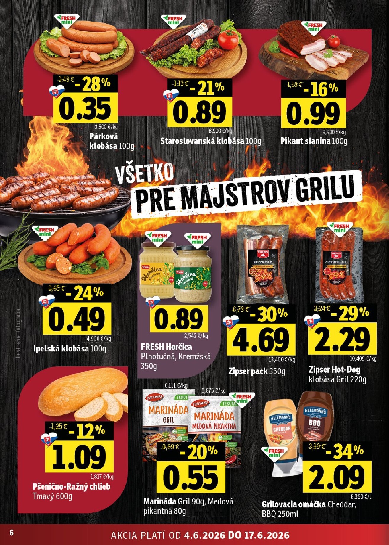 fresh - Nový Fresh - Východné Slovensko leták od štvrtka, 04.06.2026 do stredy, 17.06.2026 - page: 6