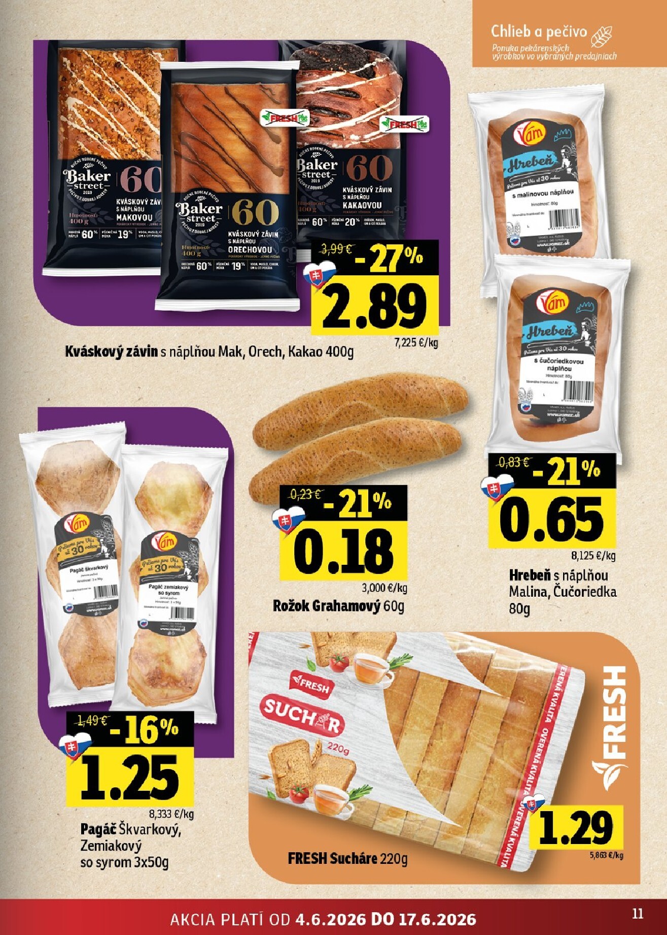 fresh - Nový Fresh - Východné Slovensko leták od štvrtka, 04.06.2026 do stredy, 17.06.2026 - page: 11