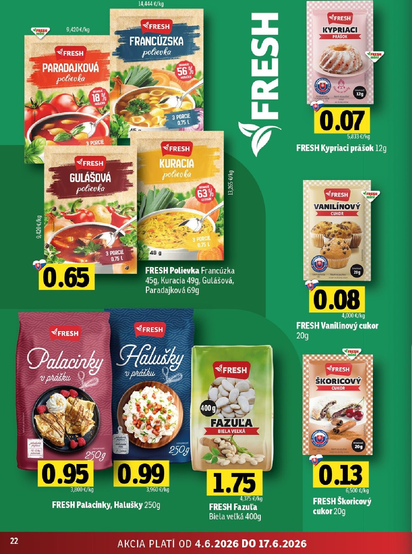 fresh - Nový Fresh - Východné Slovensko leták od štvrtka, 04.06.2026 do stredy, 17.06.2026 - page: 22