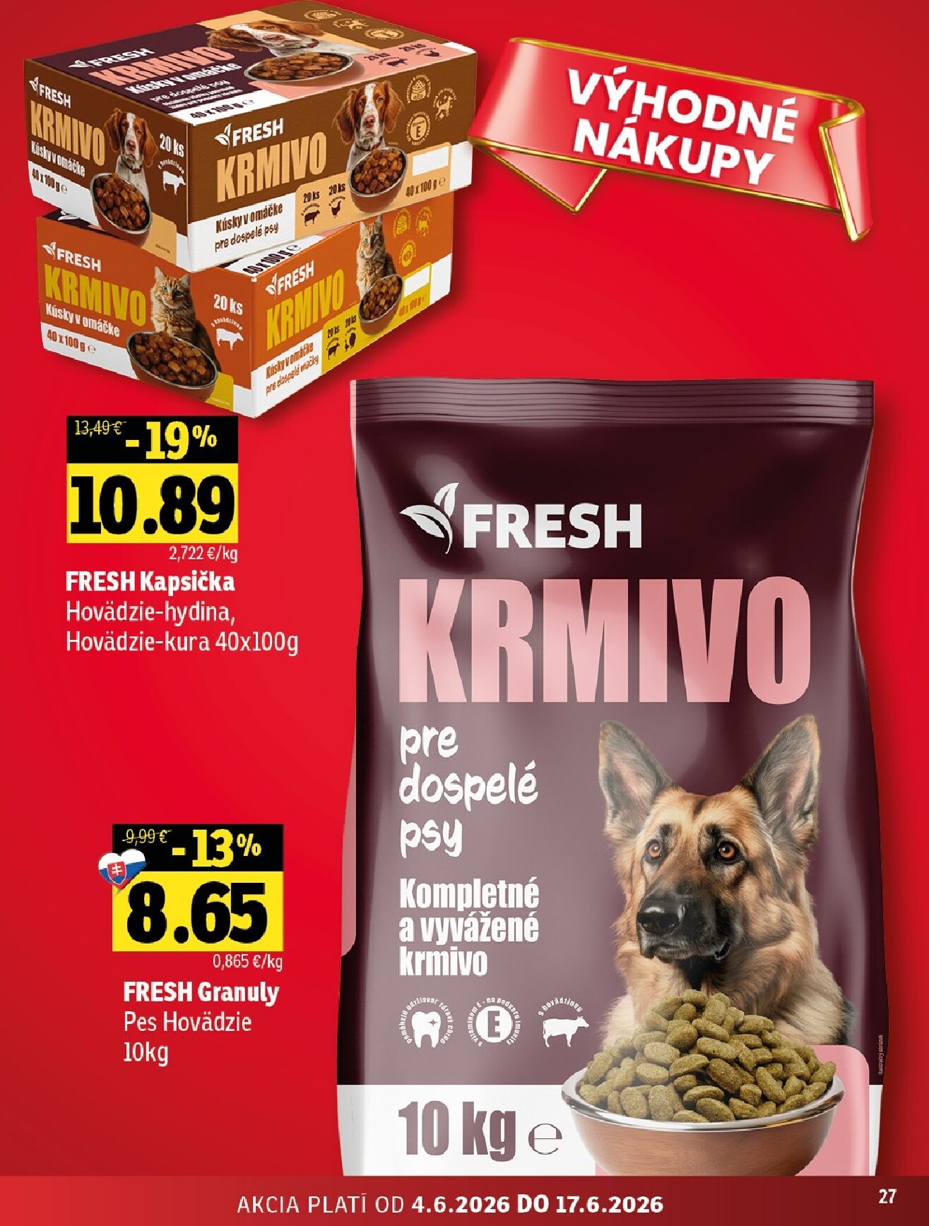 fresh - Nový Fresh - Stredné a západné Slovensko leták od štvrtka, 04.06.2026 do stredy, 17.06.2026 - page: 27